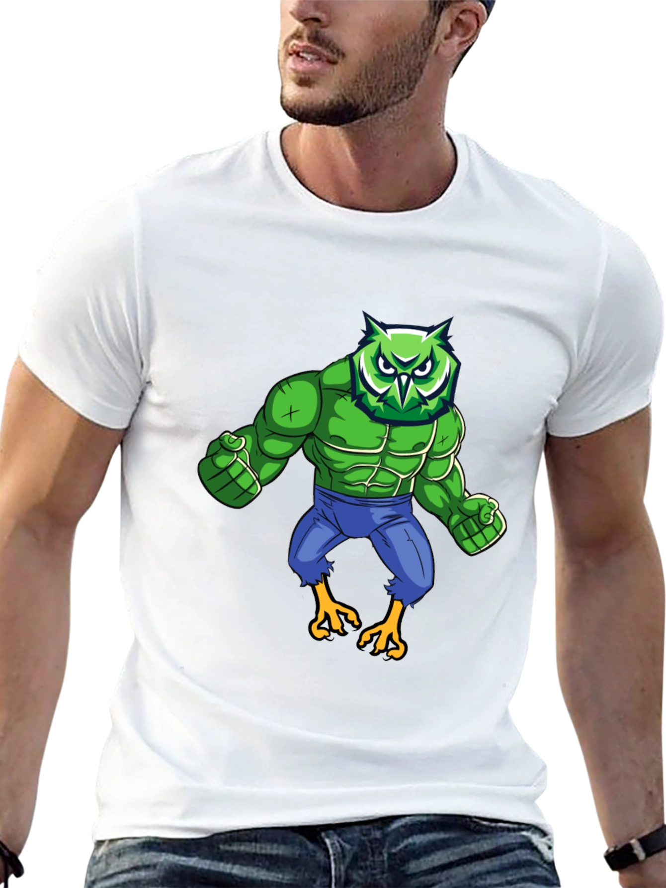 Owl Hulk Graphic T-Shirt - Black