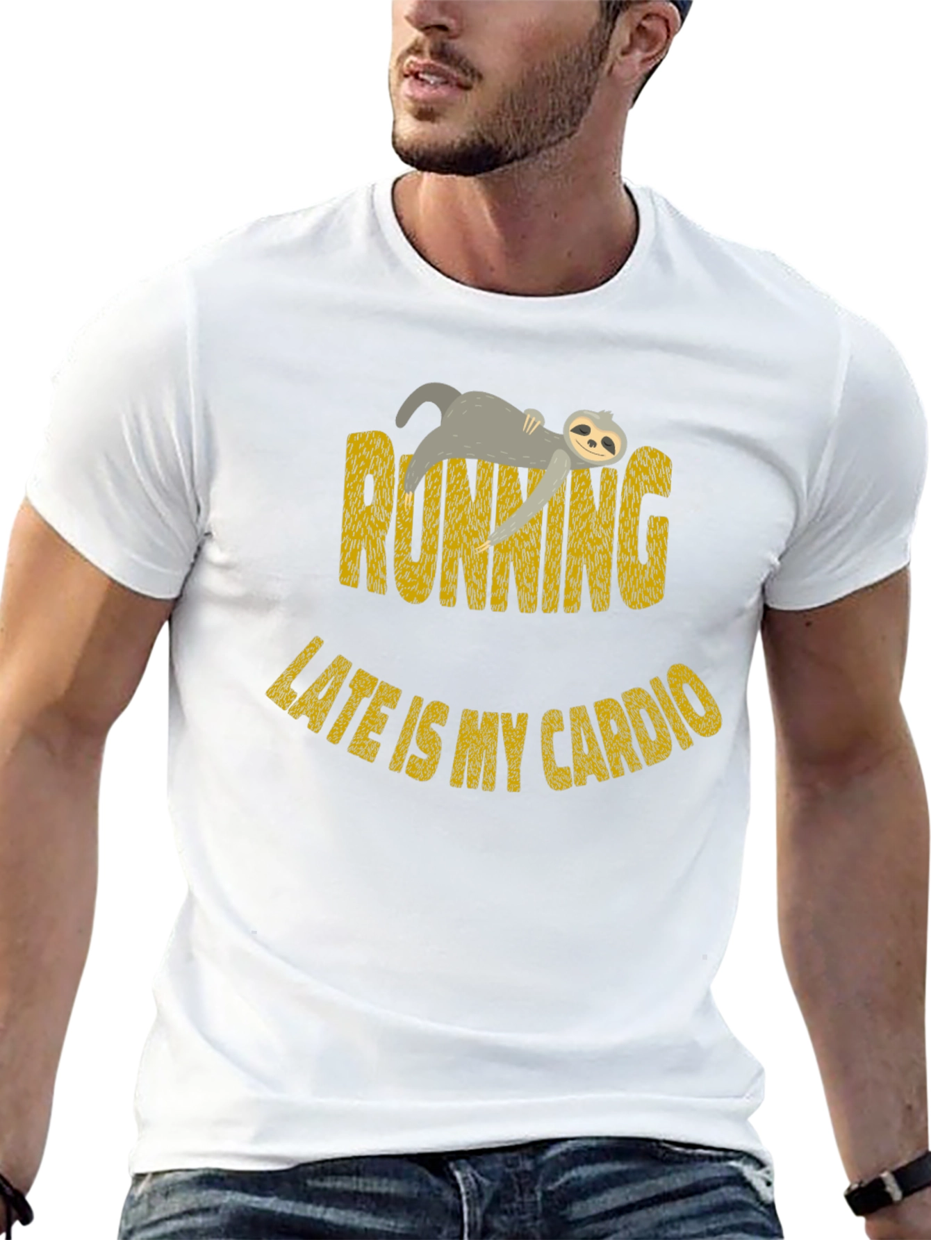 Funny Sloth Running Late Cardio T-Shirt