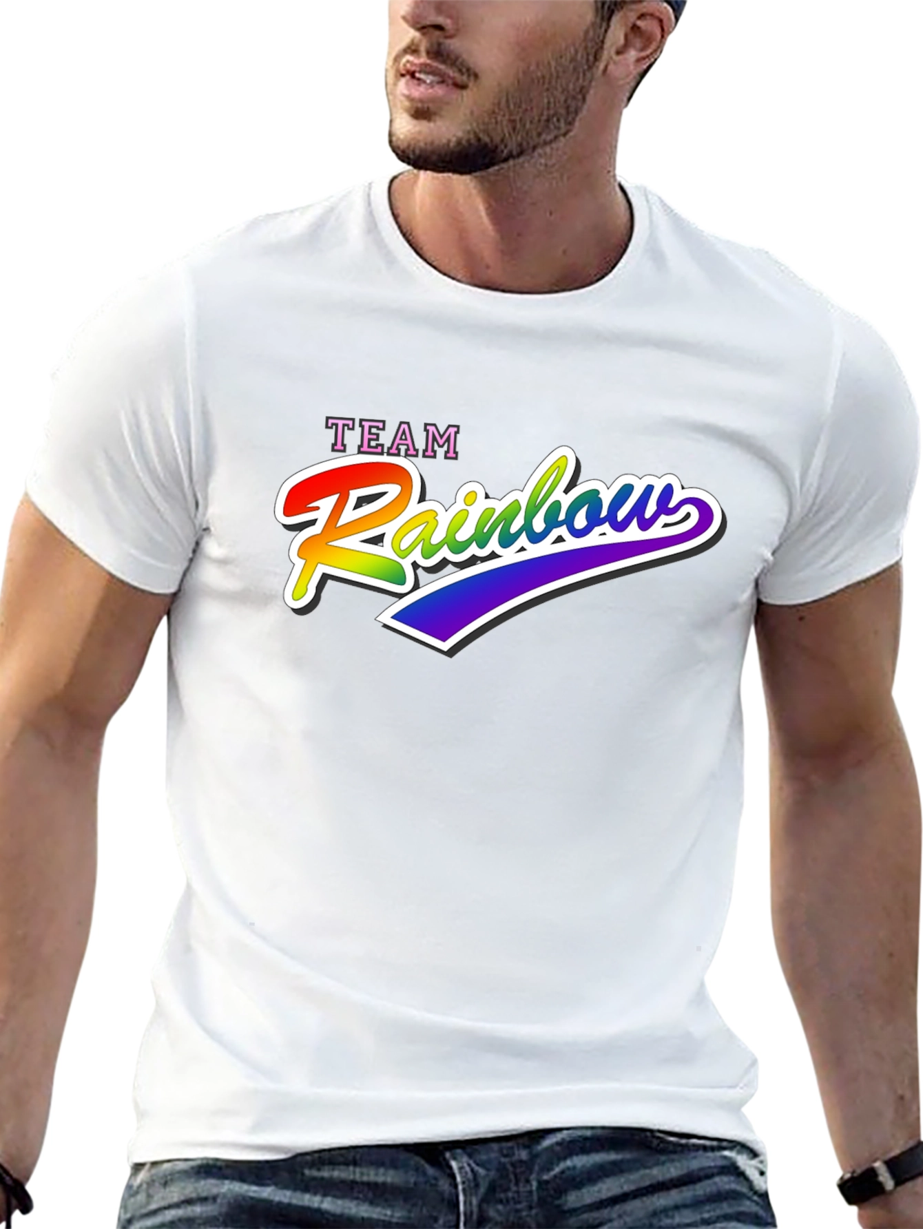 Team Rainbow Graphic T-Shirt - Pride LGBT