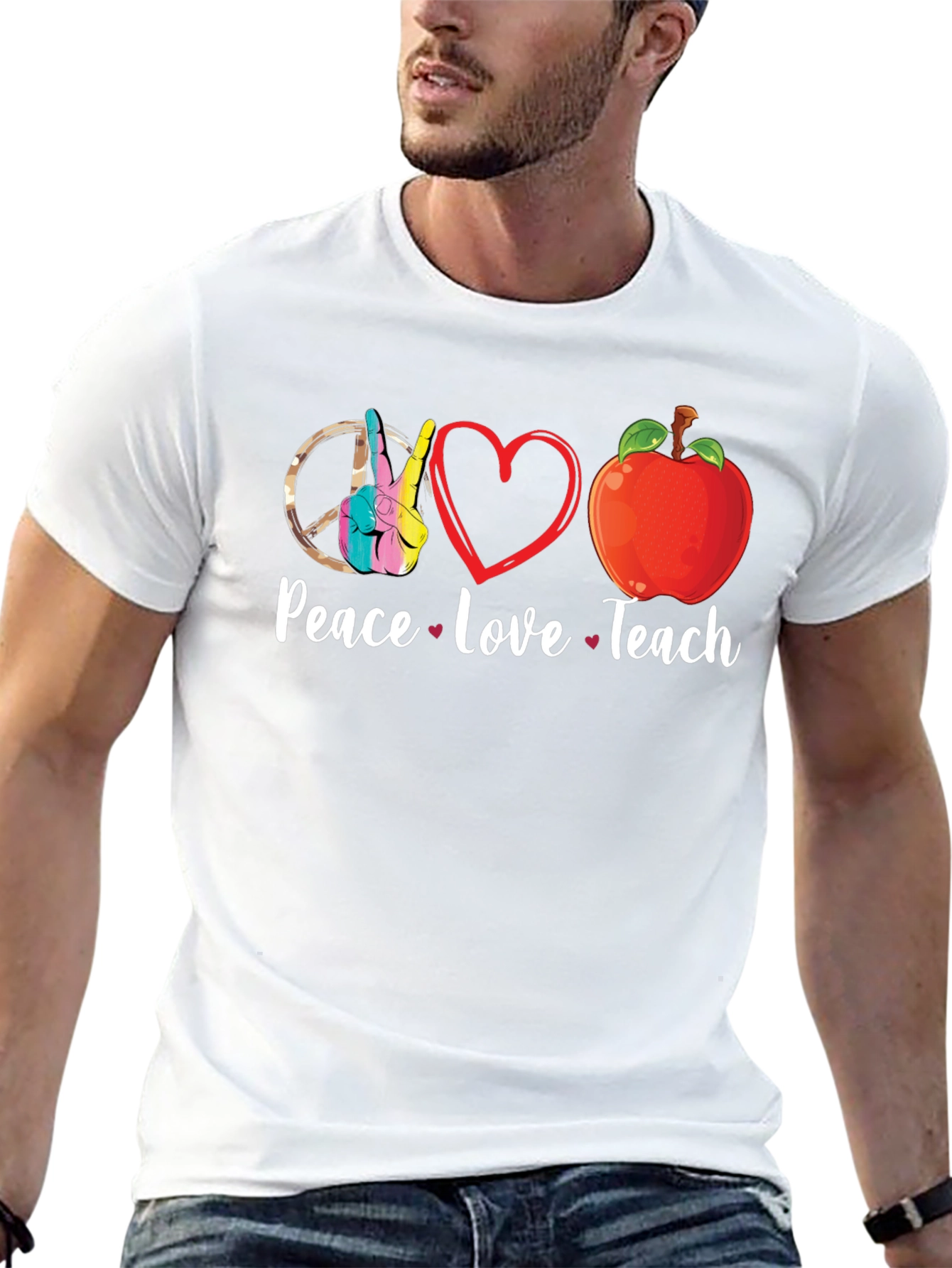 Peace Love Teach T-Shirt