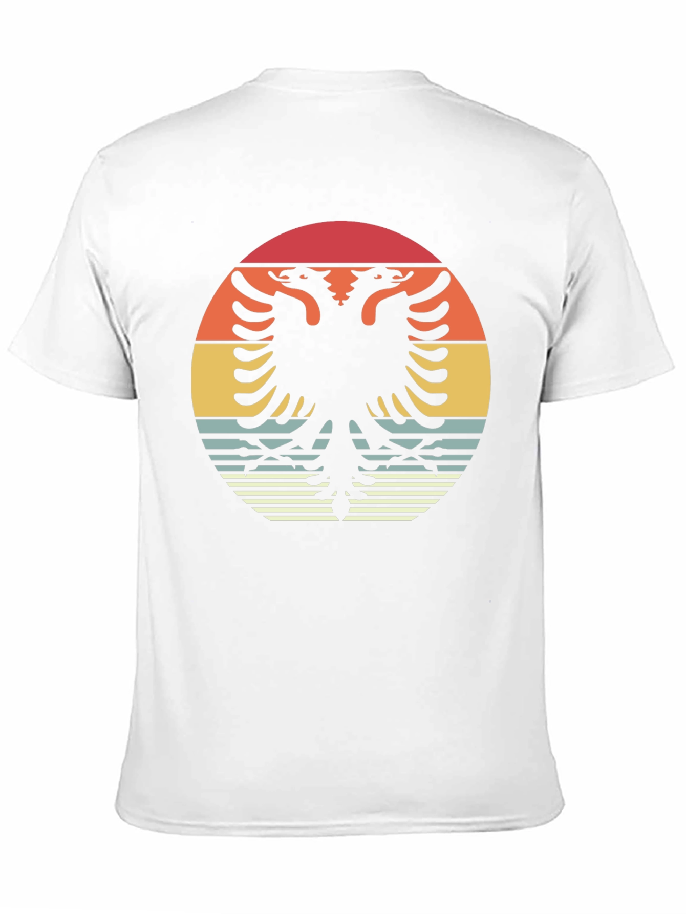 Retro Albanian Eagle Graphic T-Shirt