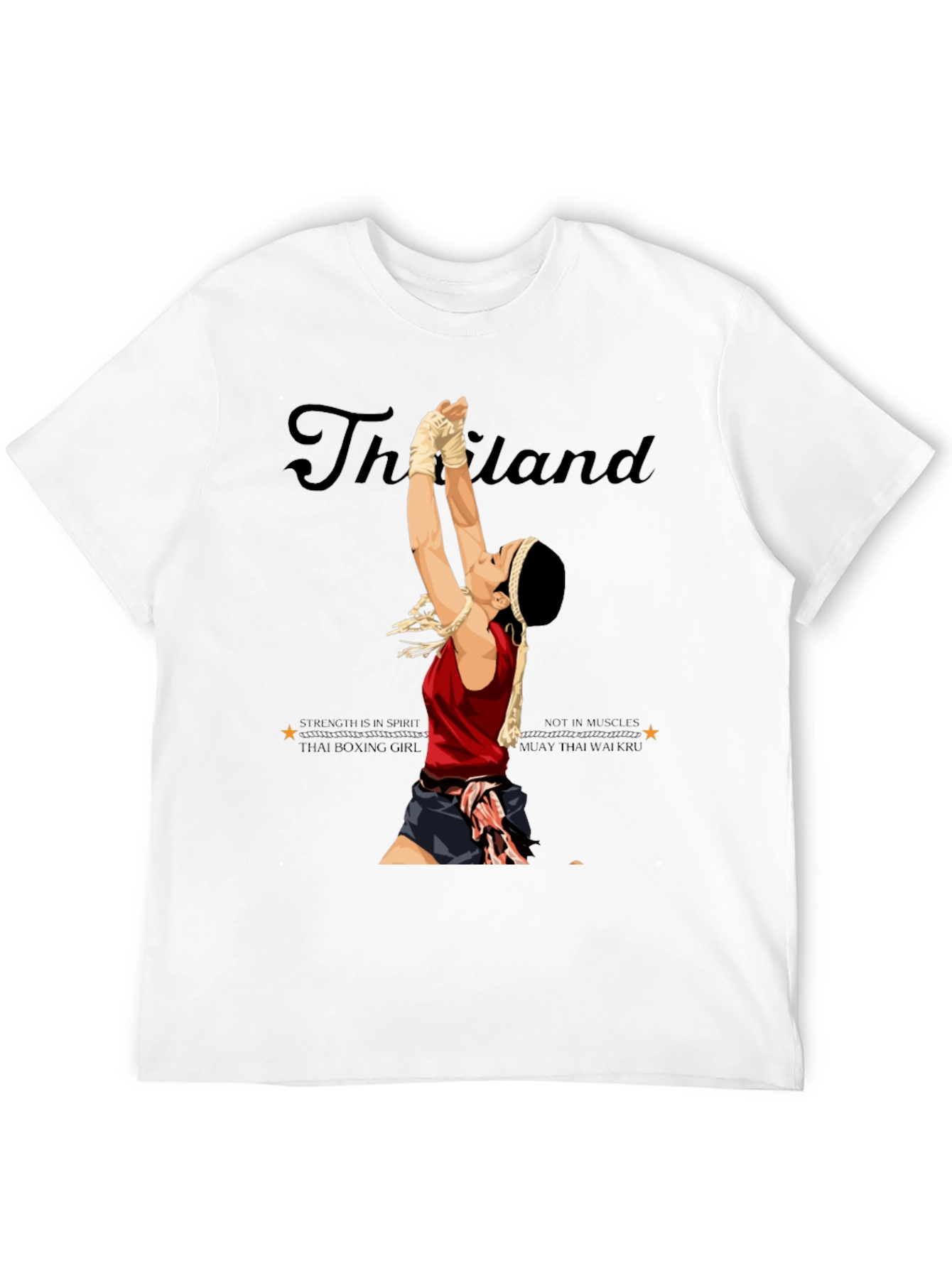Thailand Muay Thai Boxing Girl Graphic Tee