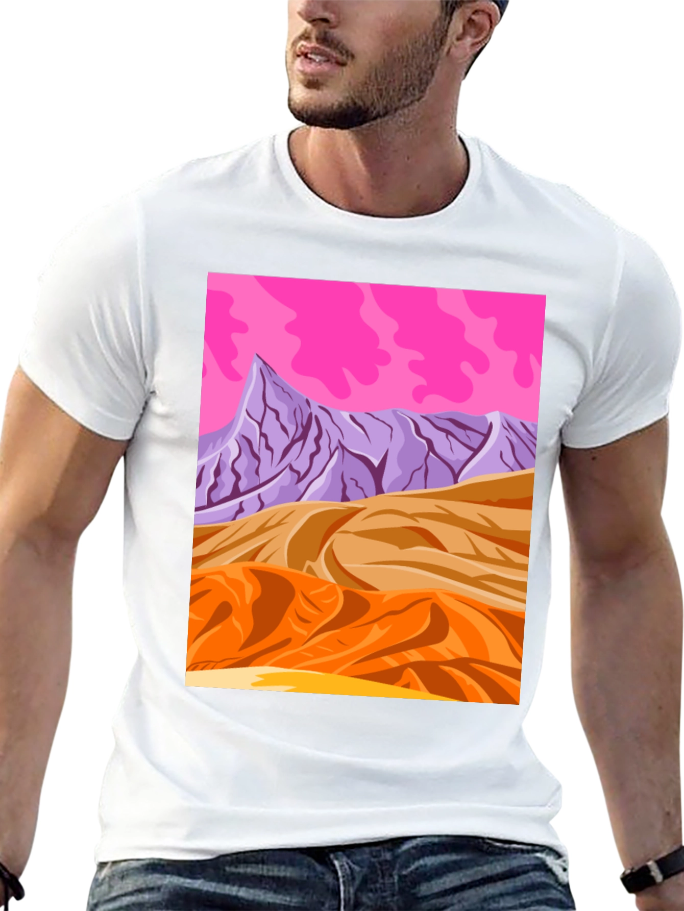 Vaporwave Desert T-Shirt - Retro Graphic Tee
