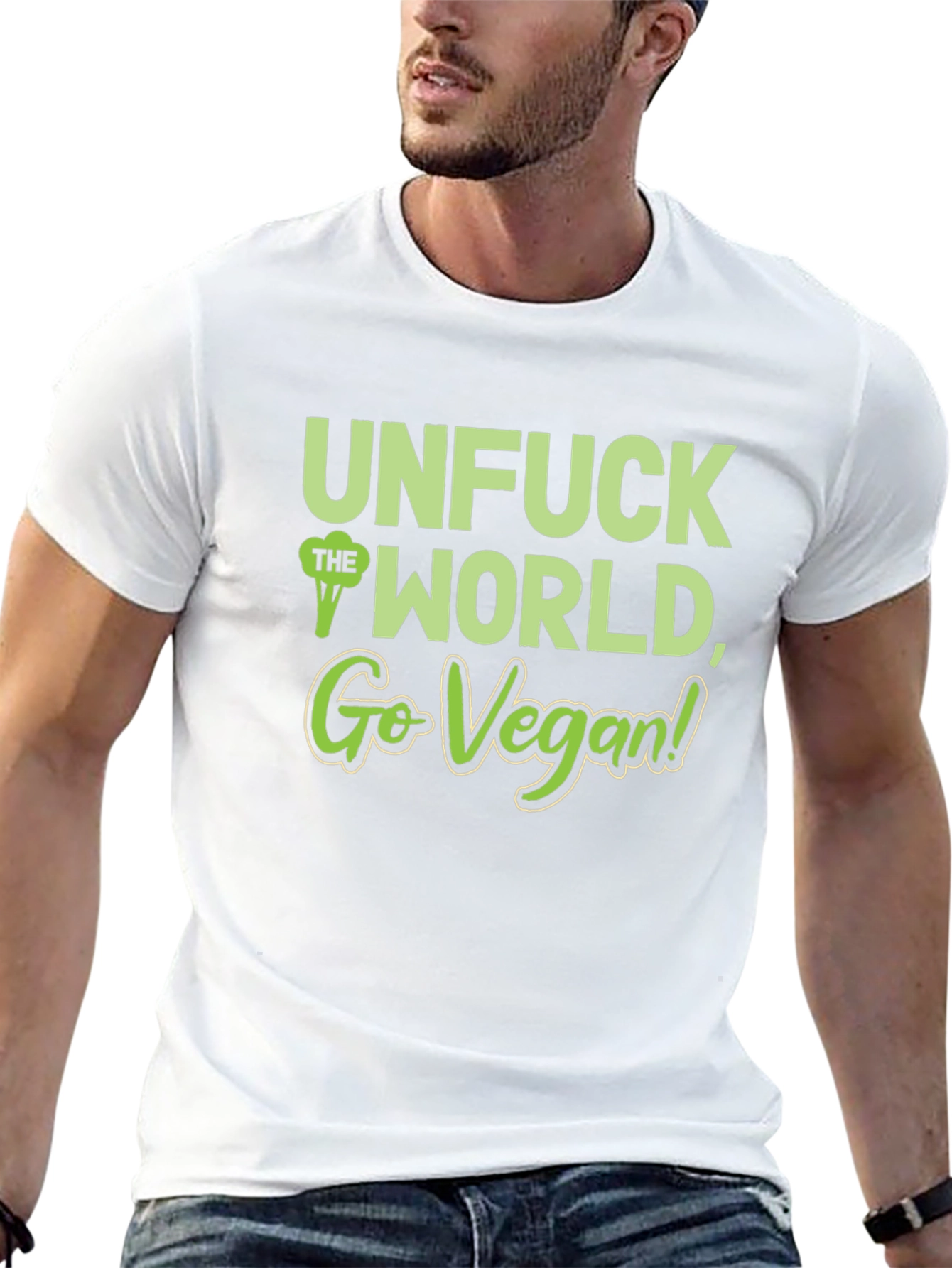 Unfuck the World Go Vegan T-Shirt