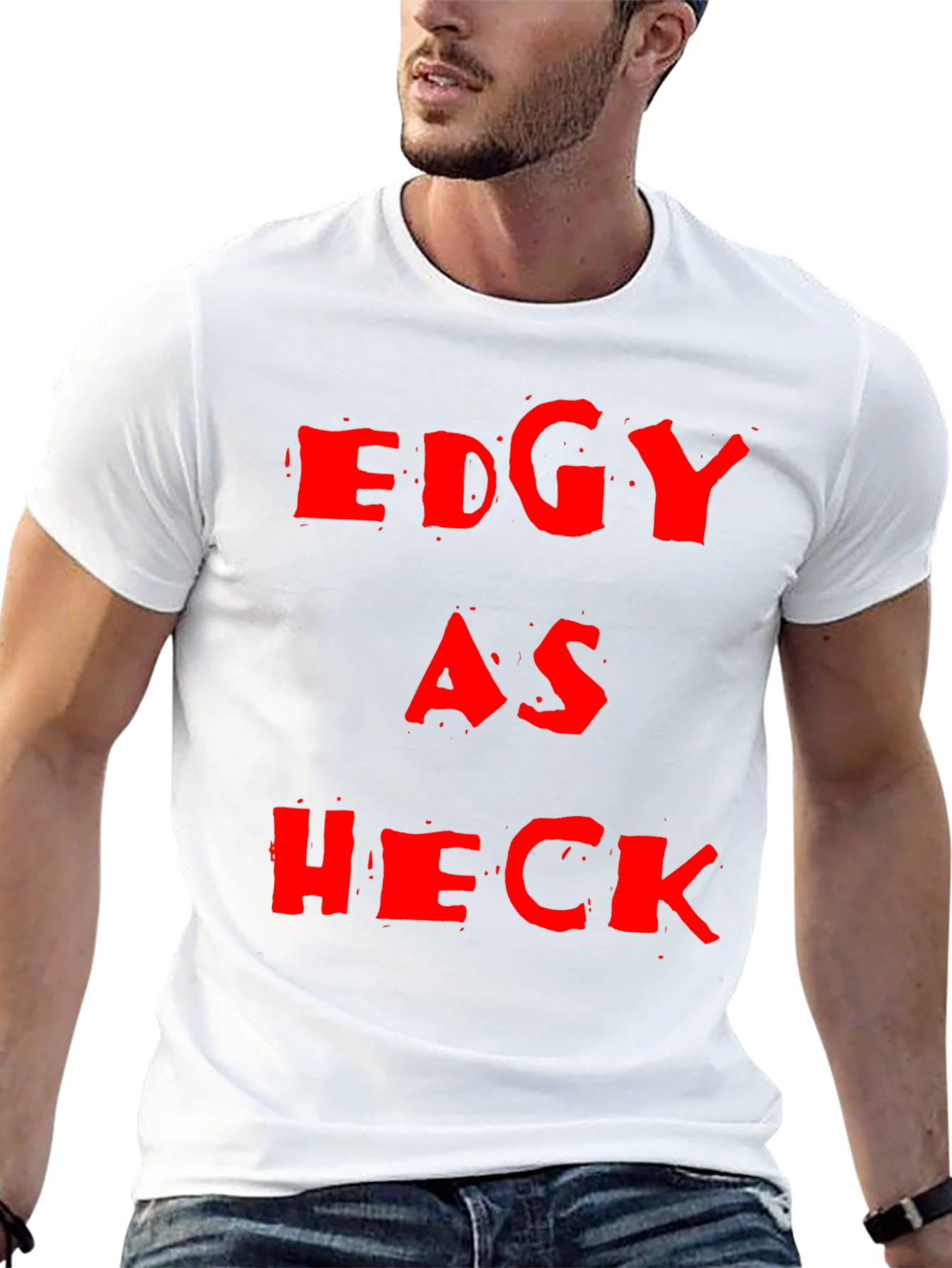 Edgy as Heck Black Graphic Tee