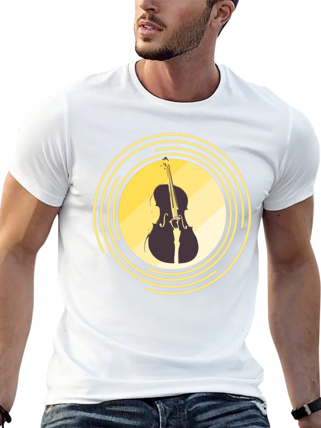 Musical Cello Graphic T-Shirt