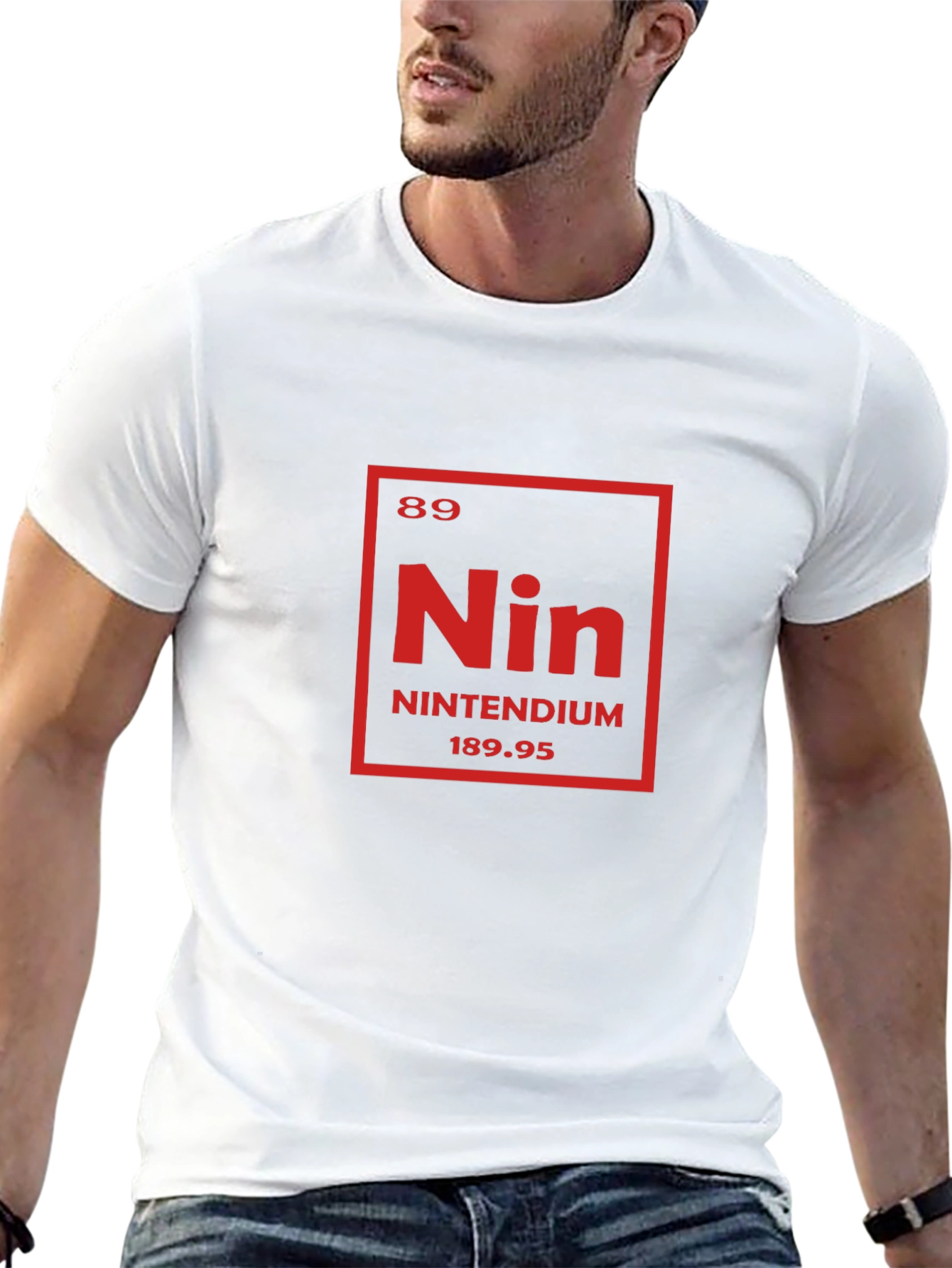 Nintendium Periodic Table Mens Black T-Shirt