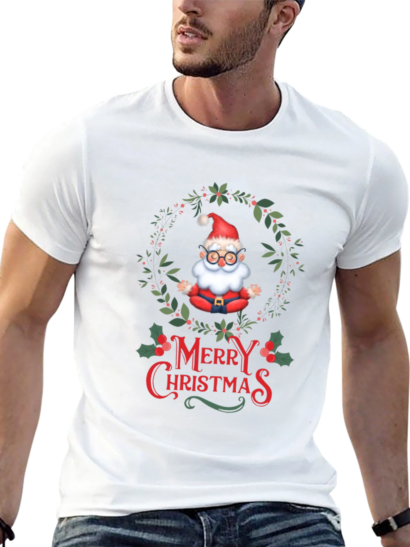 Zen Santa Merry Christmas T-Shirt