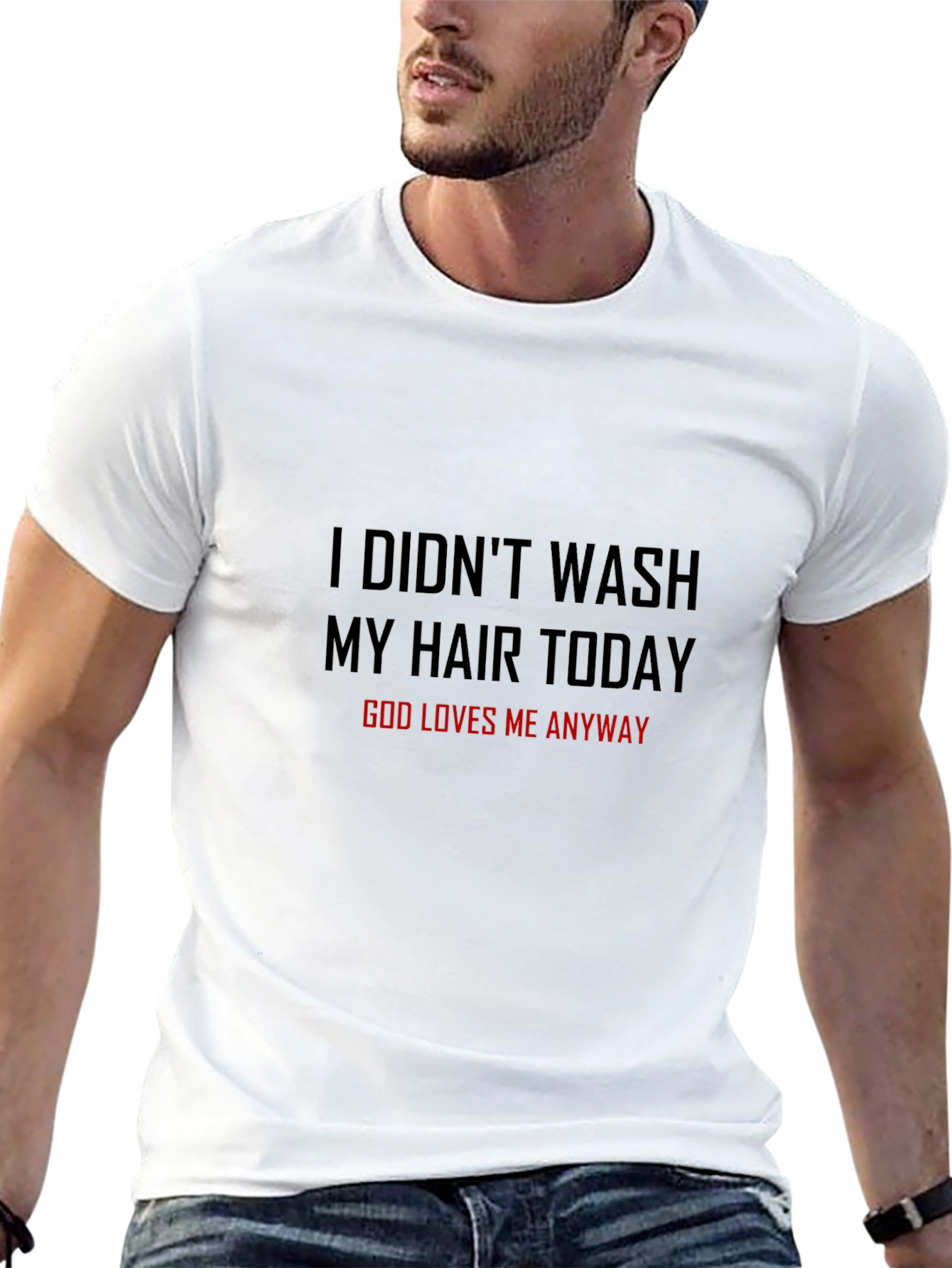Funny Hair Day Graphic T-Shirt for Men