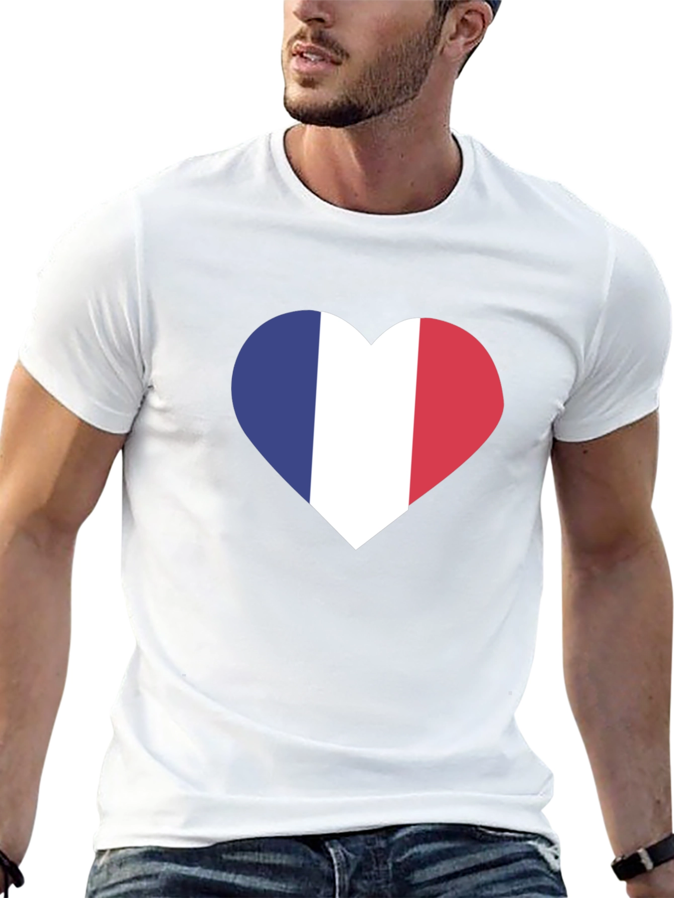 French Flag Heart T-Shirt