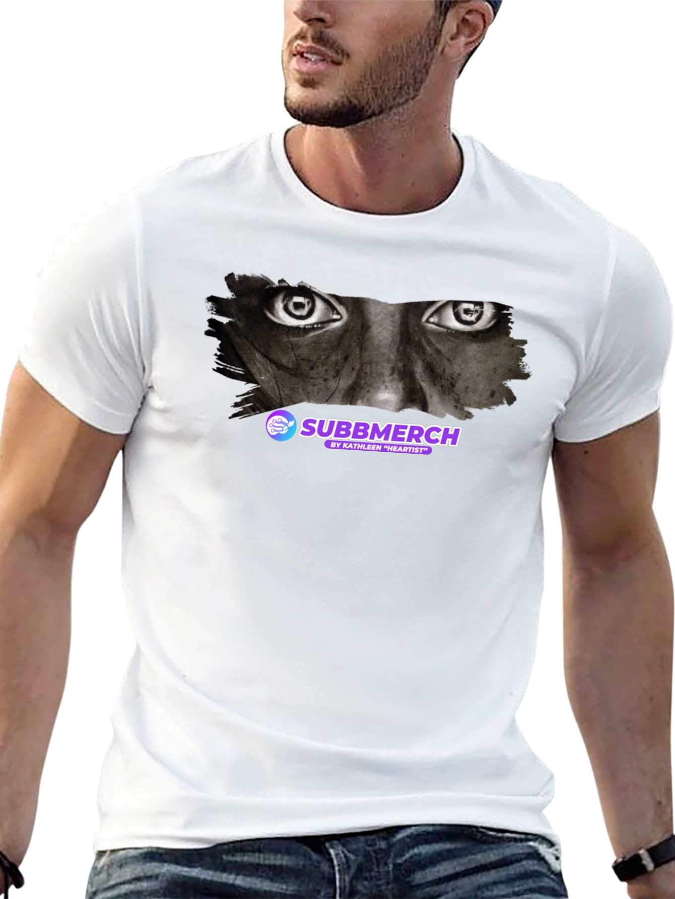 Eyes Graphic Subbmerch Black T-Shirt