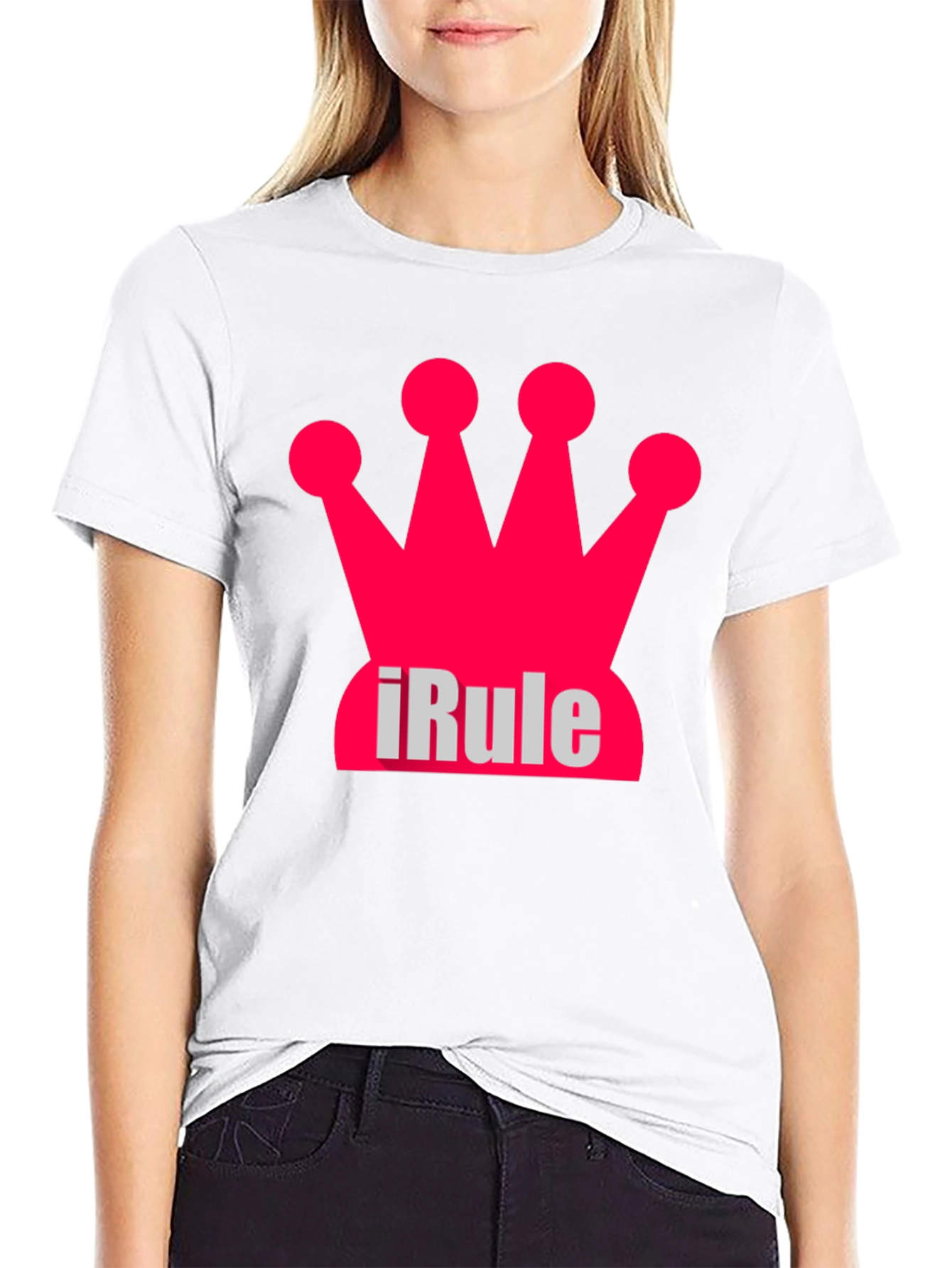 iRule Crown Black T-Shirt - Unique Design