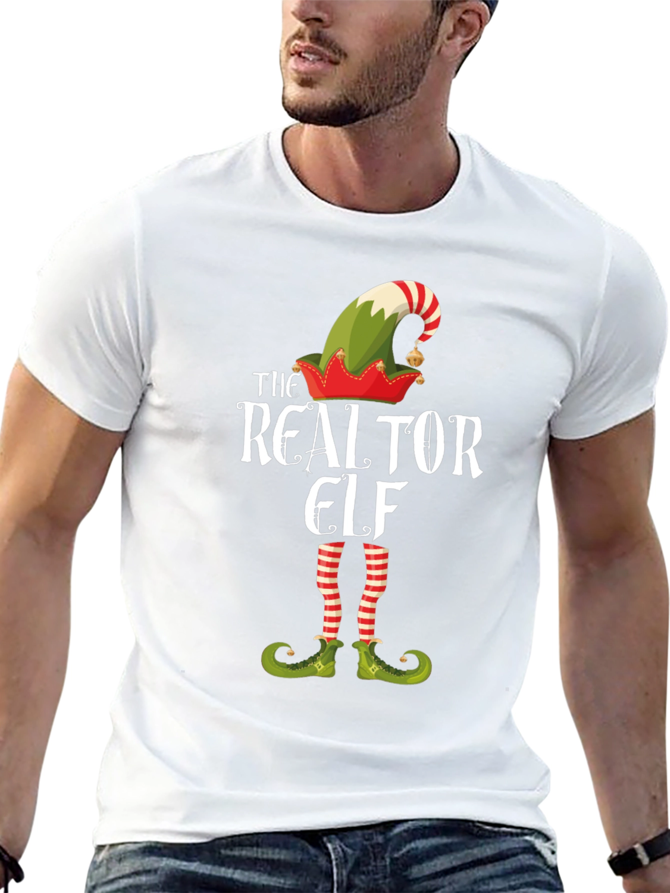Realtor Elf Graphic Tee - Holiday Fun!