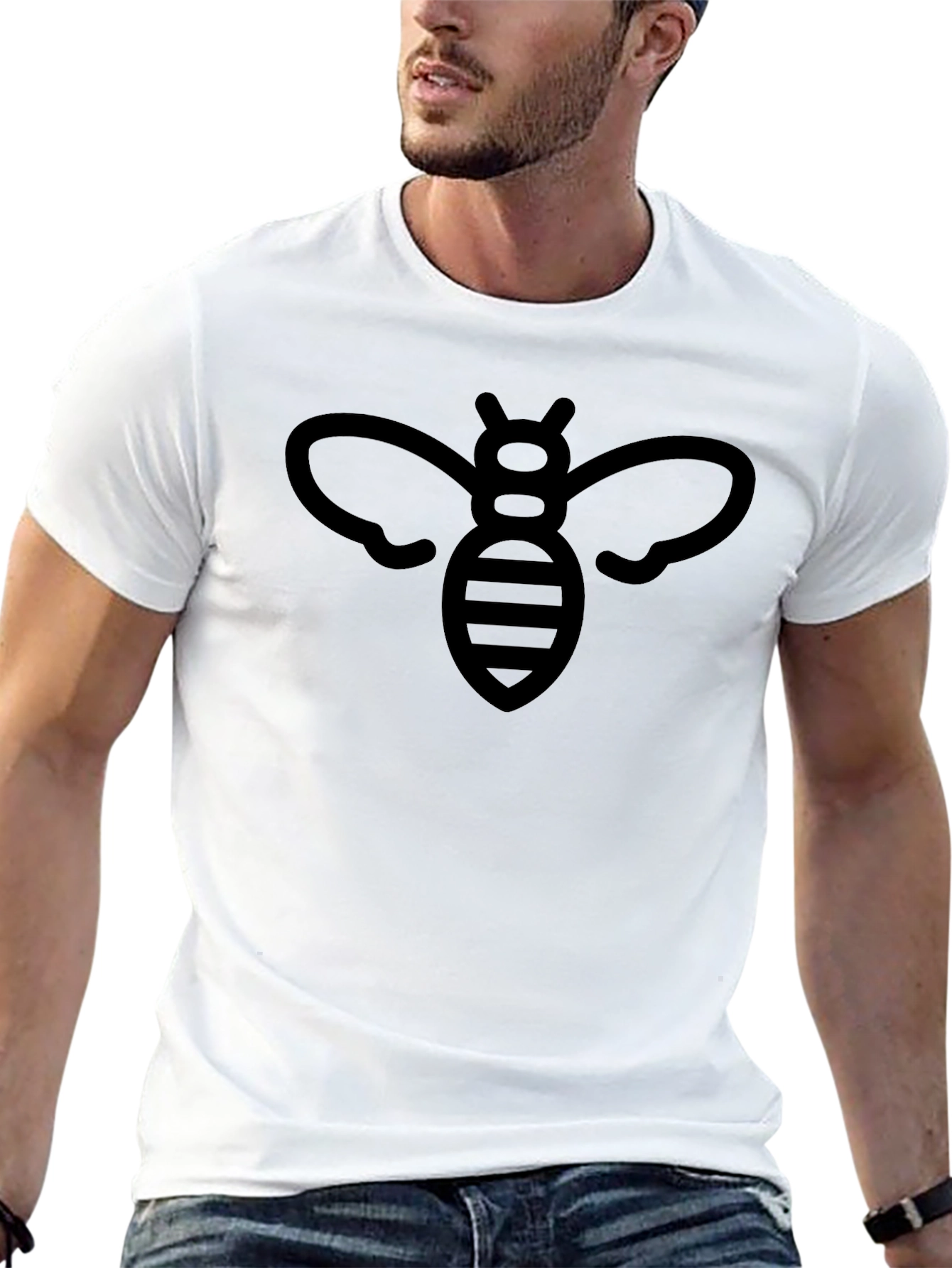 Black Bee Graphic Tee - Stylish Casual Wear
