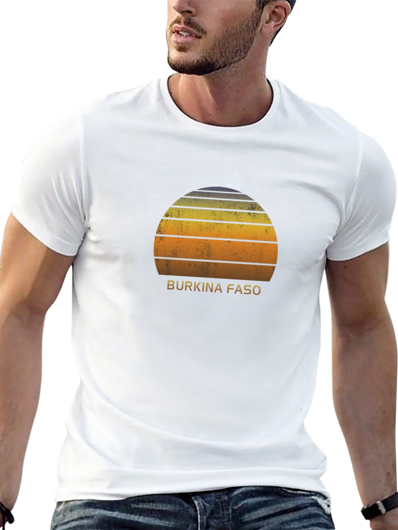 Burkina Faso Sunset Graphic T-Shirt