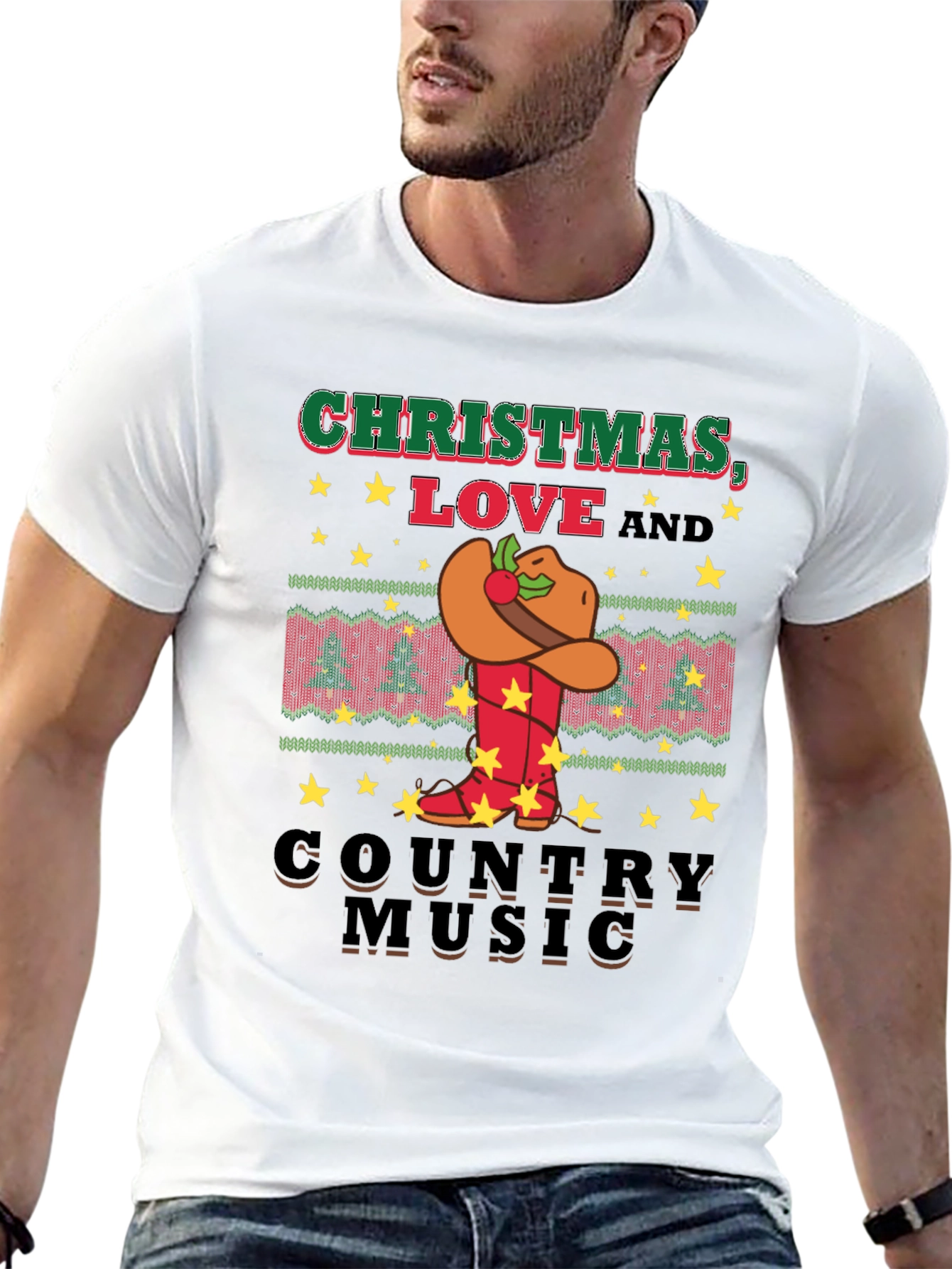 Christmas Love Country Music T-Shirt