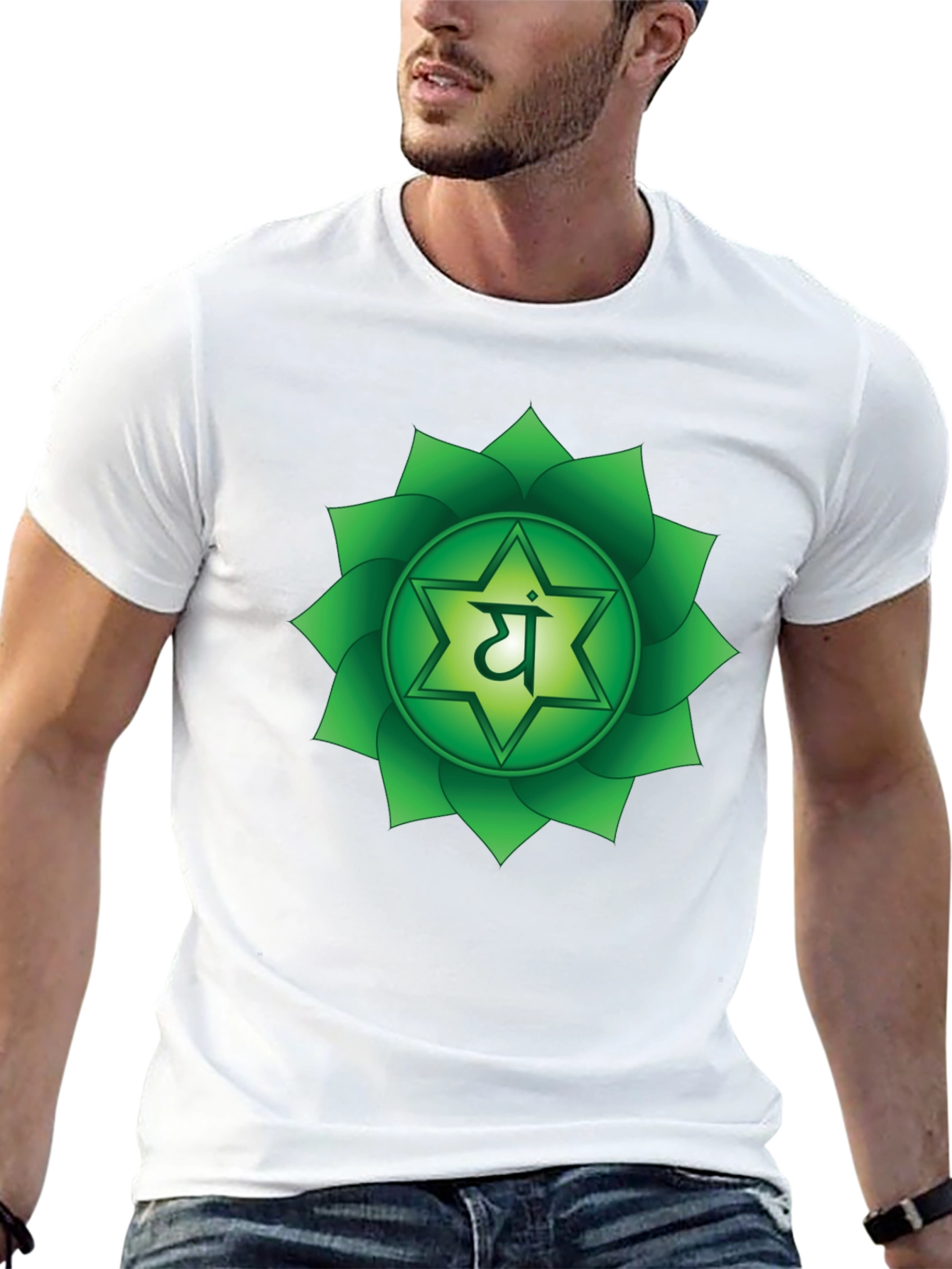 Heart Chakra Symbol T-Shirt - Balance & Harmony