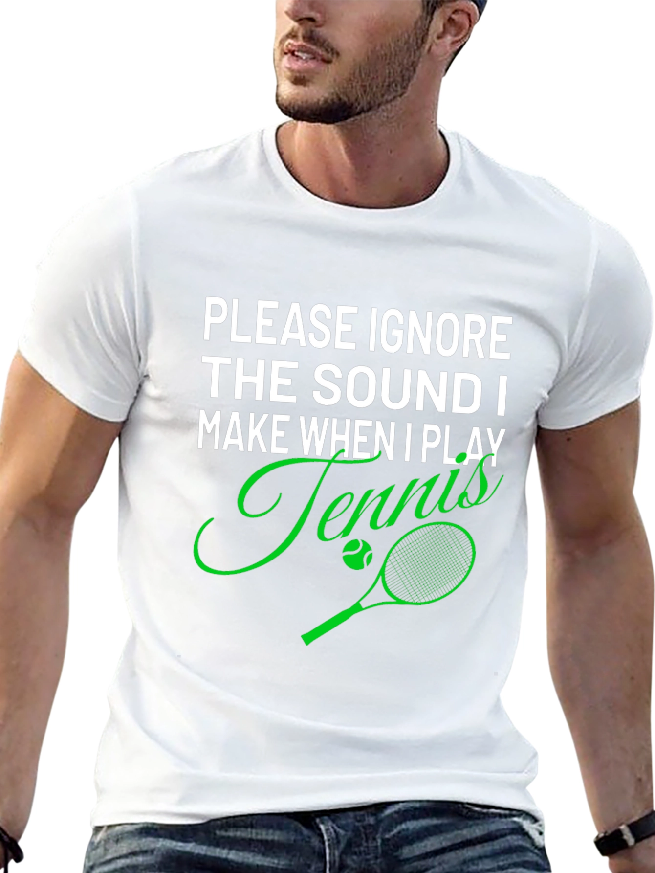 Funny Tennis Player T-Shirt - Ignore the Sound