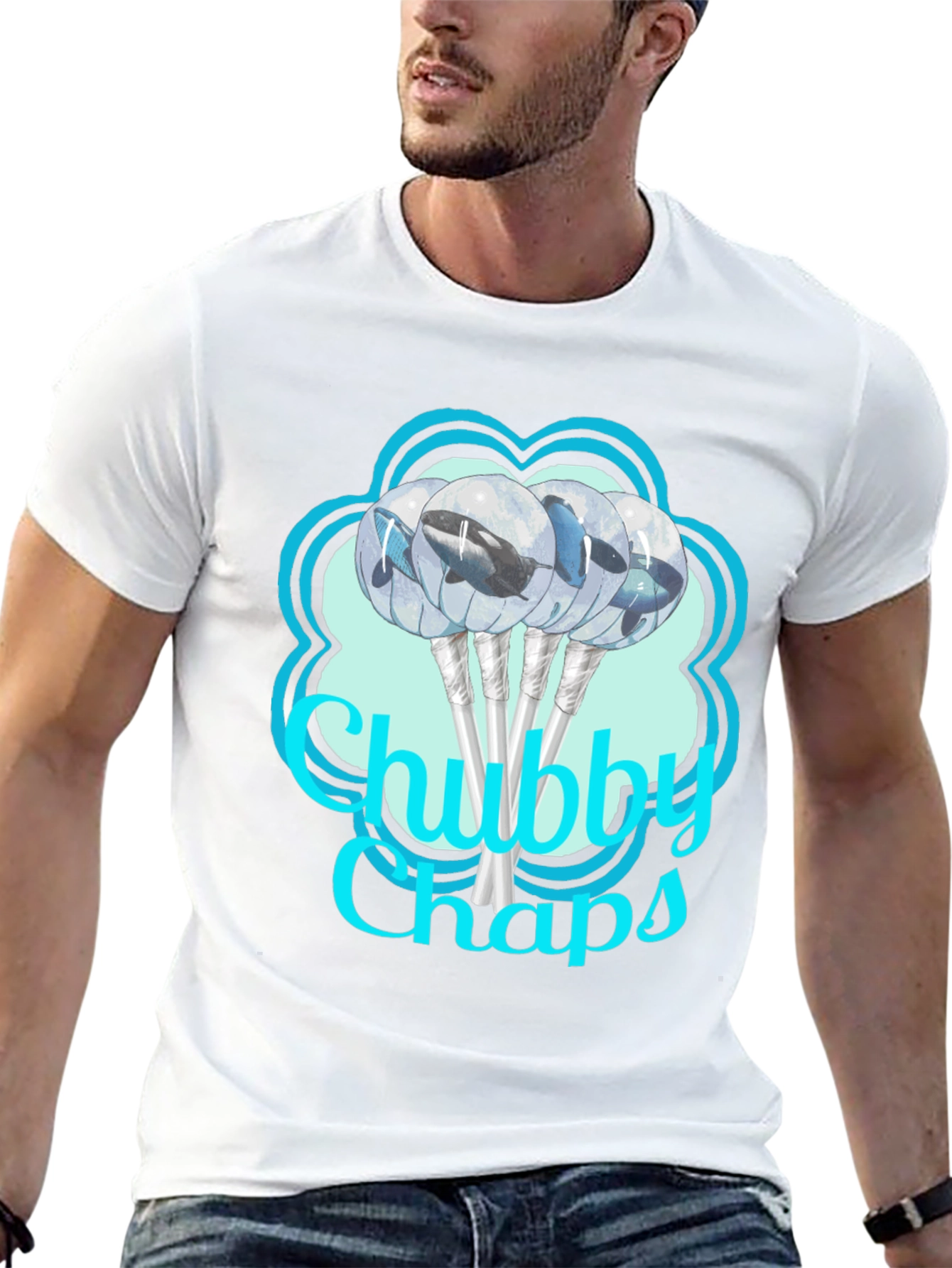 Chubby Chaps Whale Lollipop Graphic Tee