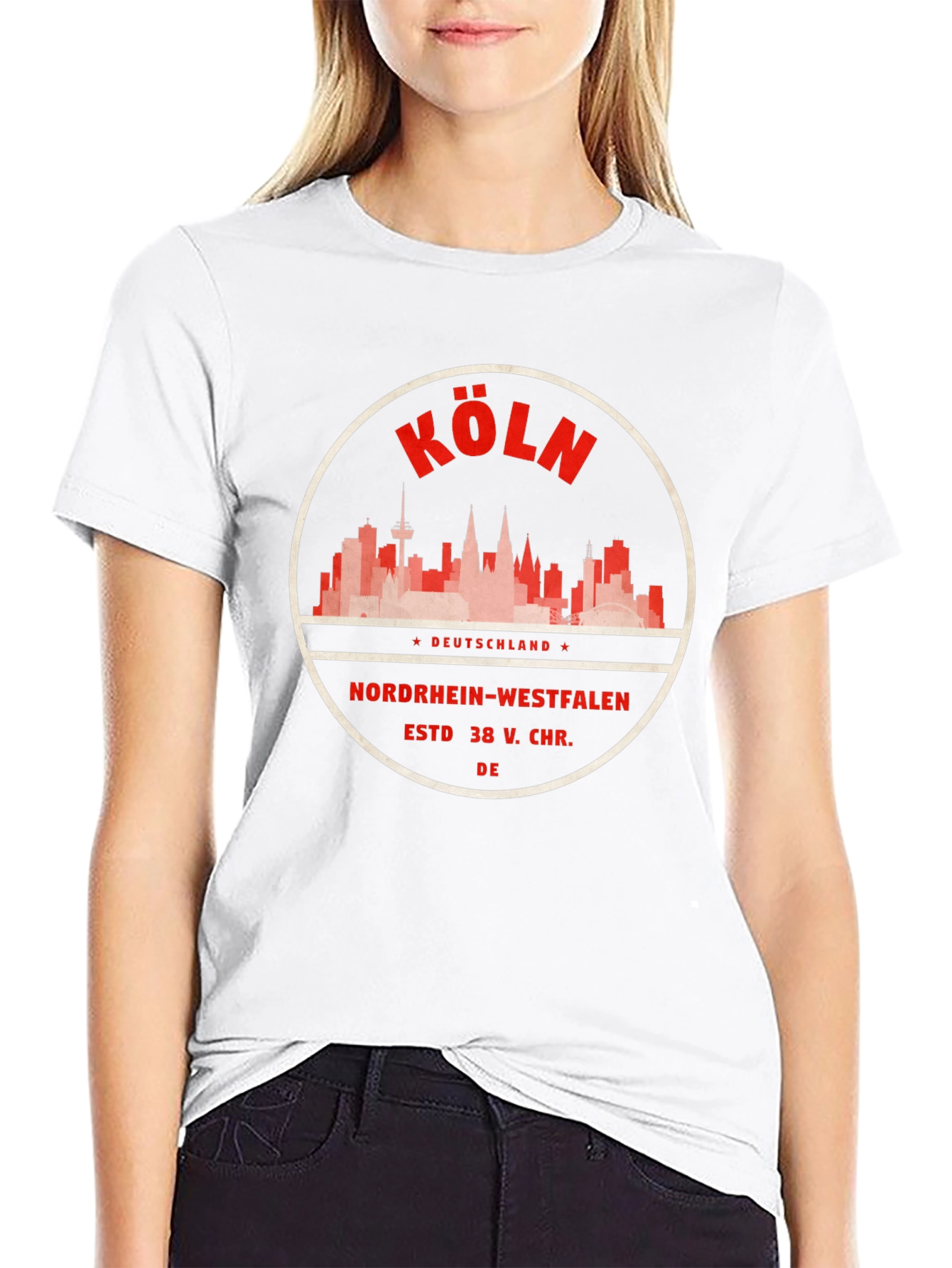 Köln Skyline T-Shirt - Deutschland Travel Tee