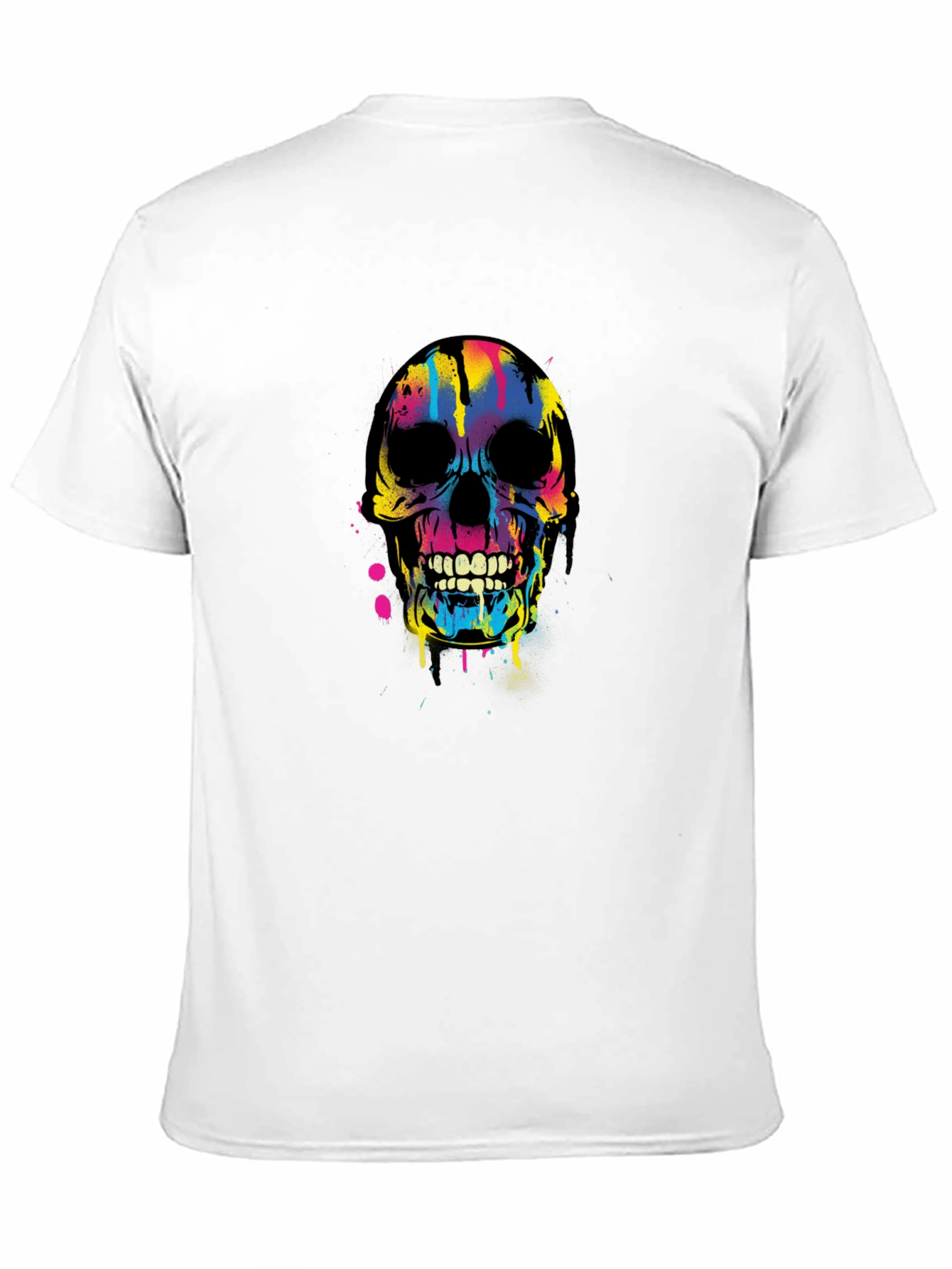 Colorful Skull Graphic T-Shirt