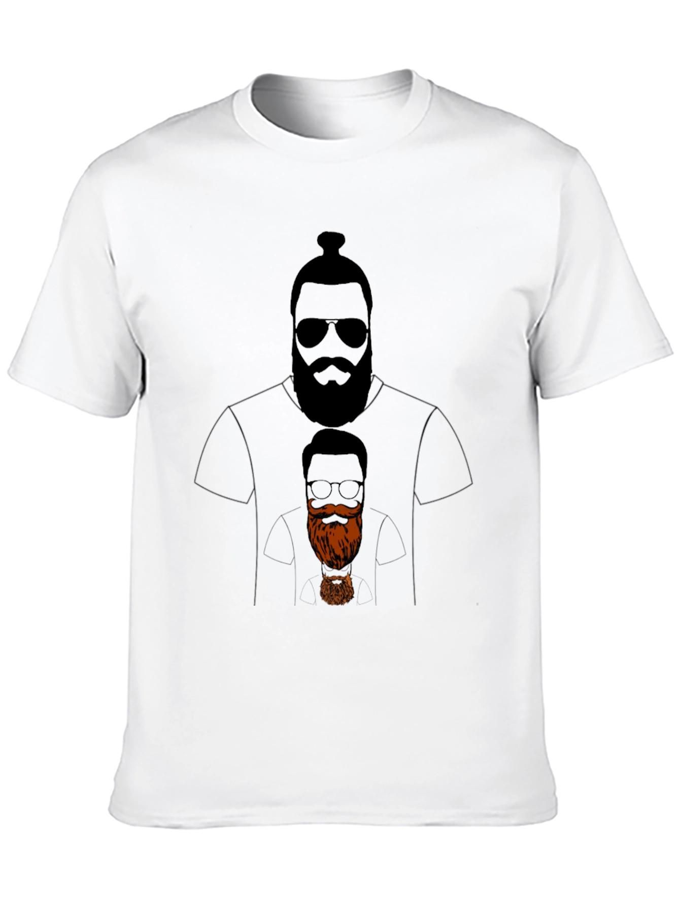 Bearded Man Graphic Tee - Cool & Unique Design