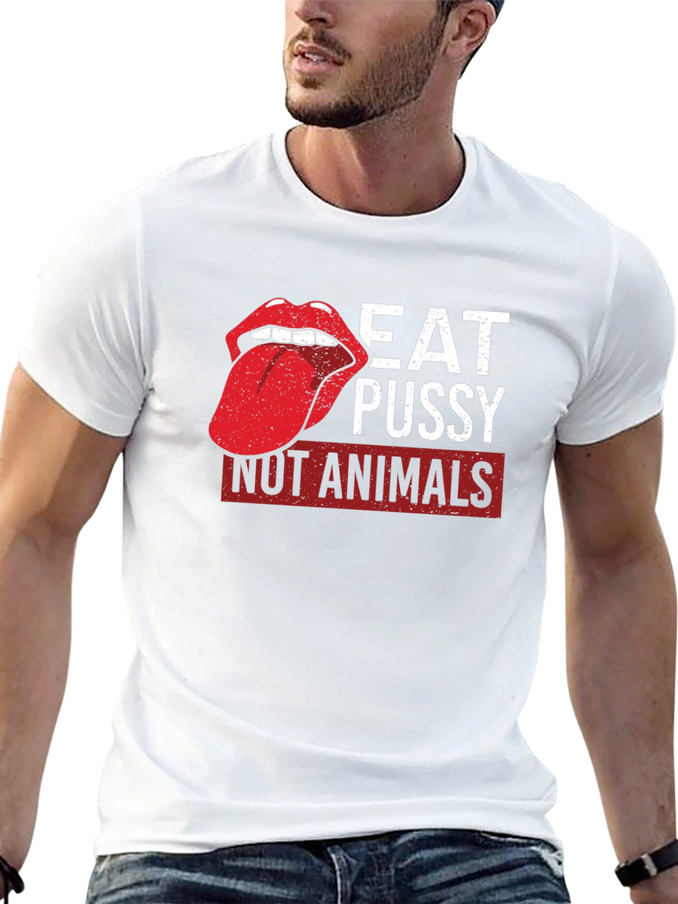 Eat Pussy Not Animals Graphic Tee