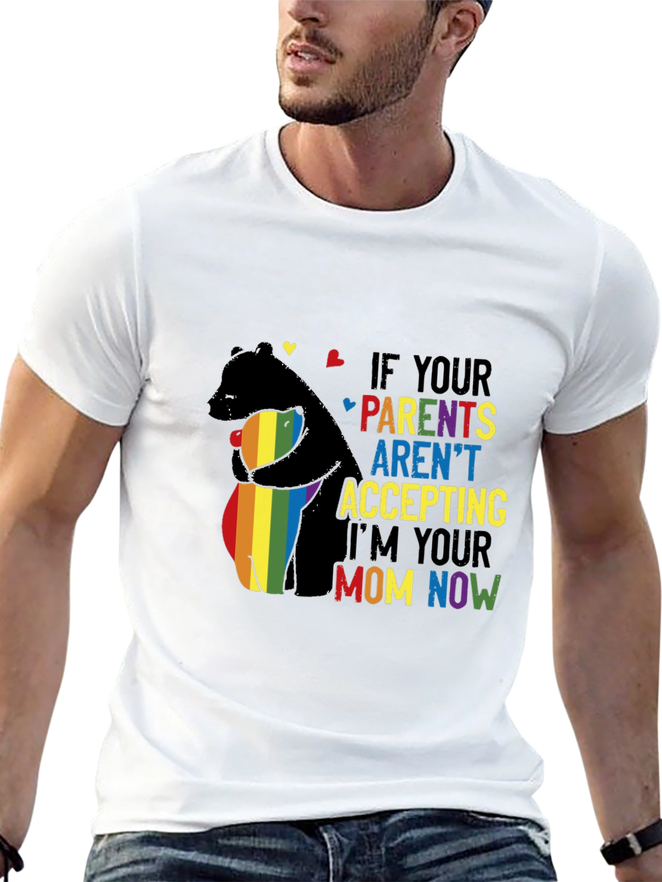LGBTQ+ Pride Bear Graphic Tee