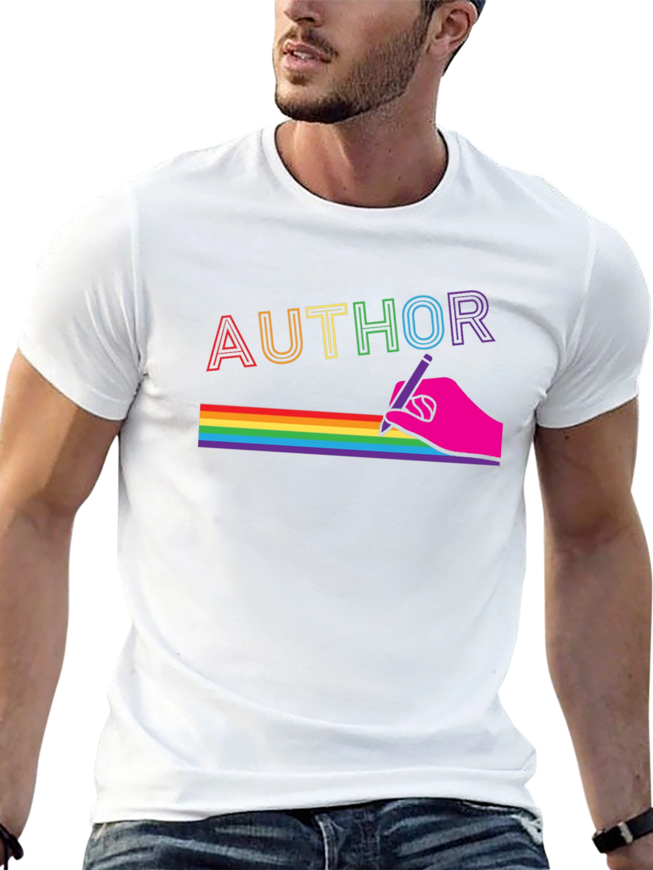 Rainbow Author Graphic Tee