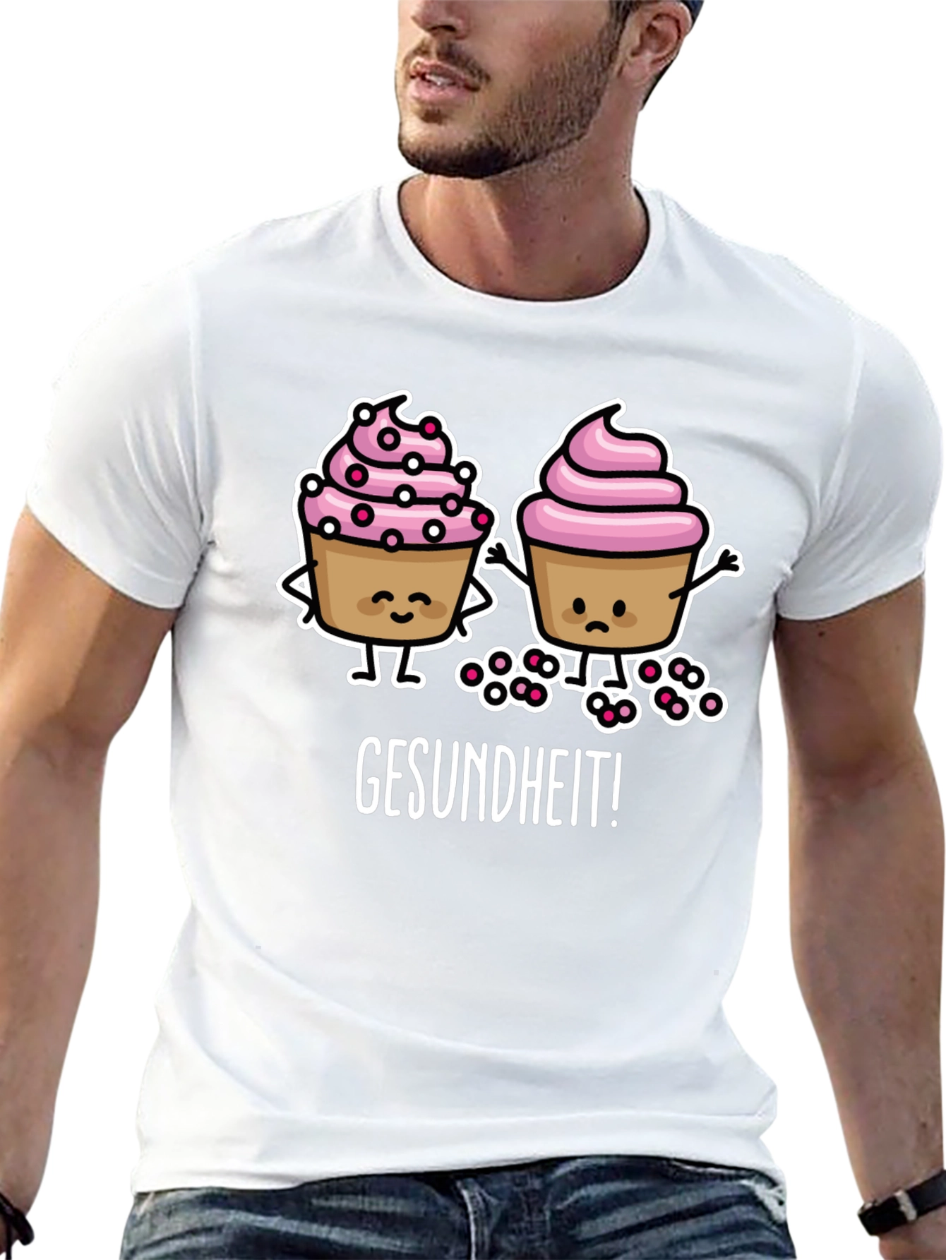 Gesundheit Cupcake Graphic Tee