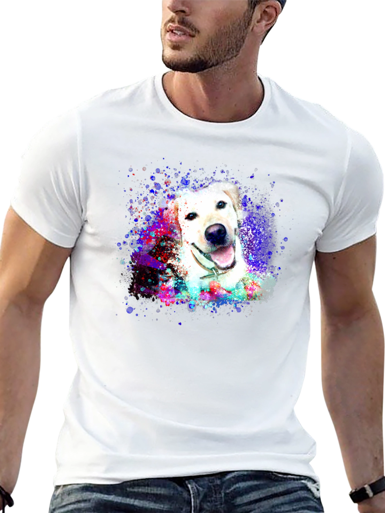Dog Art Print Tee - Labrador Retriever T-Shirt