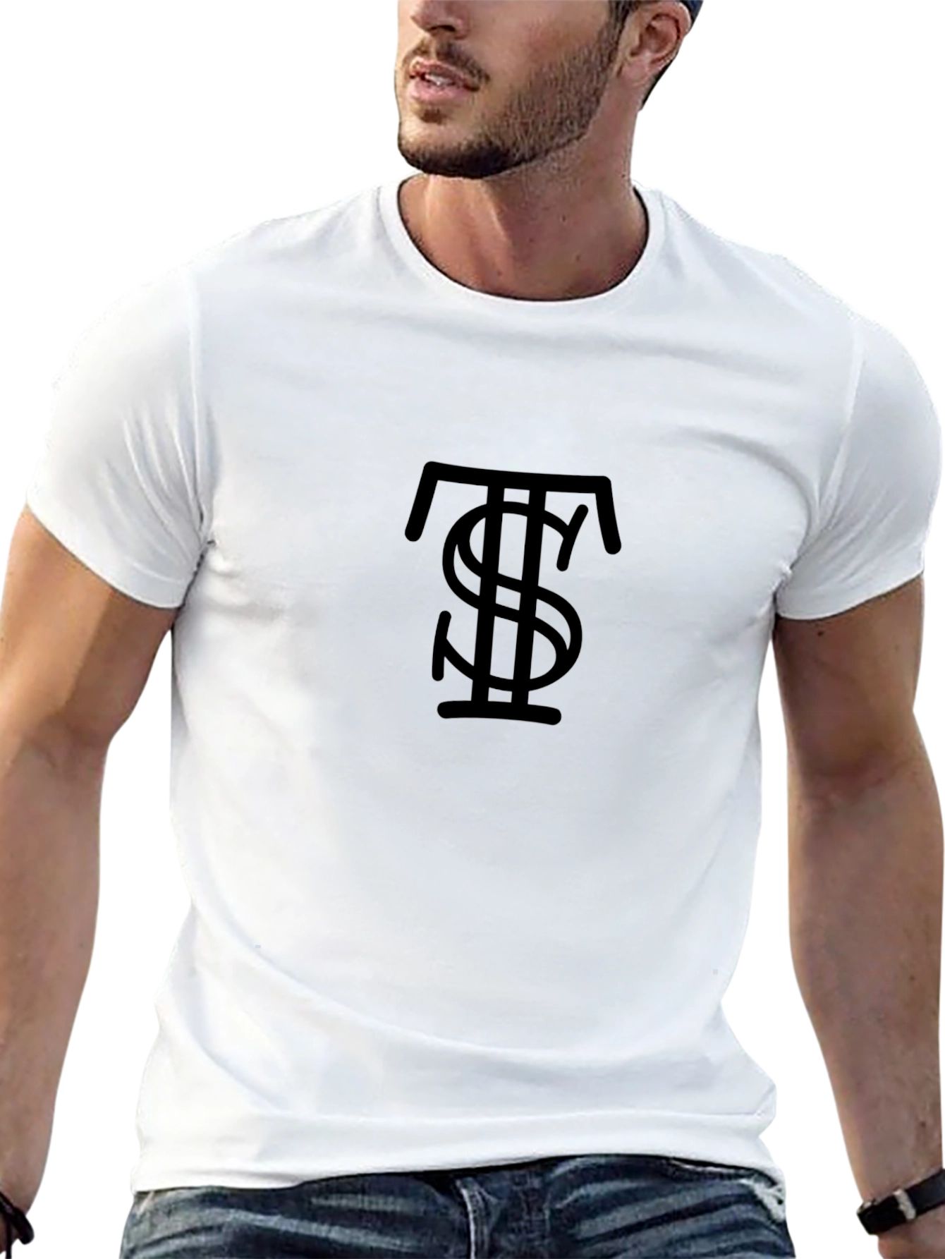 Stylish Black T$ T-Shirt