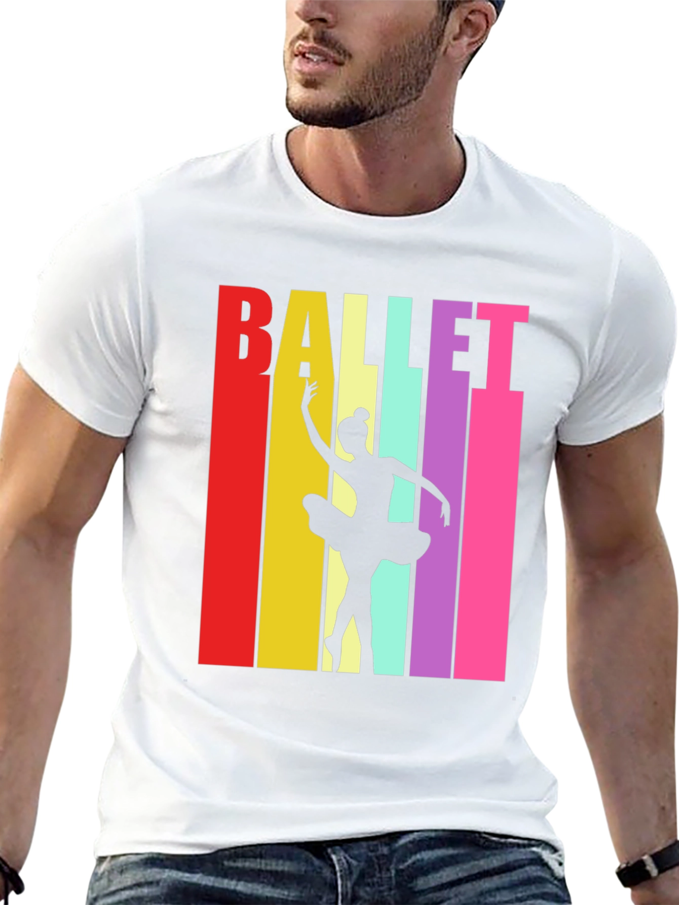 Retro Ballet Dancer T-Shirt - Black