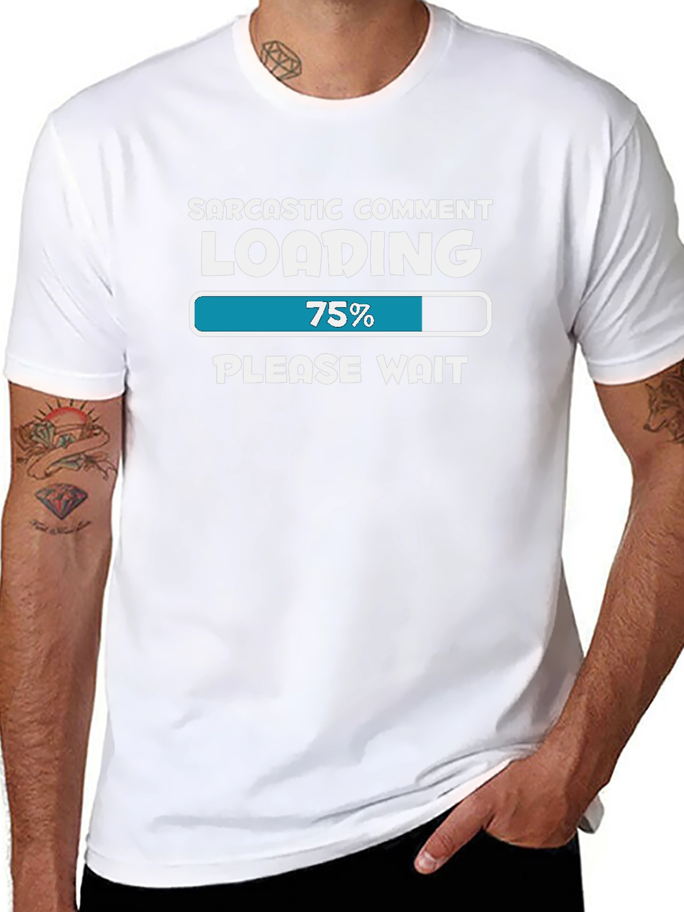 Sarcastic Comment Loading T-Shirt - Funny Tee