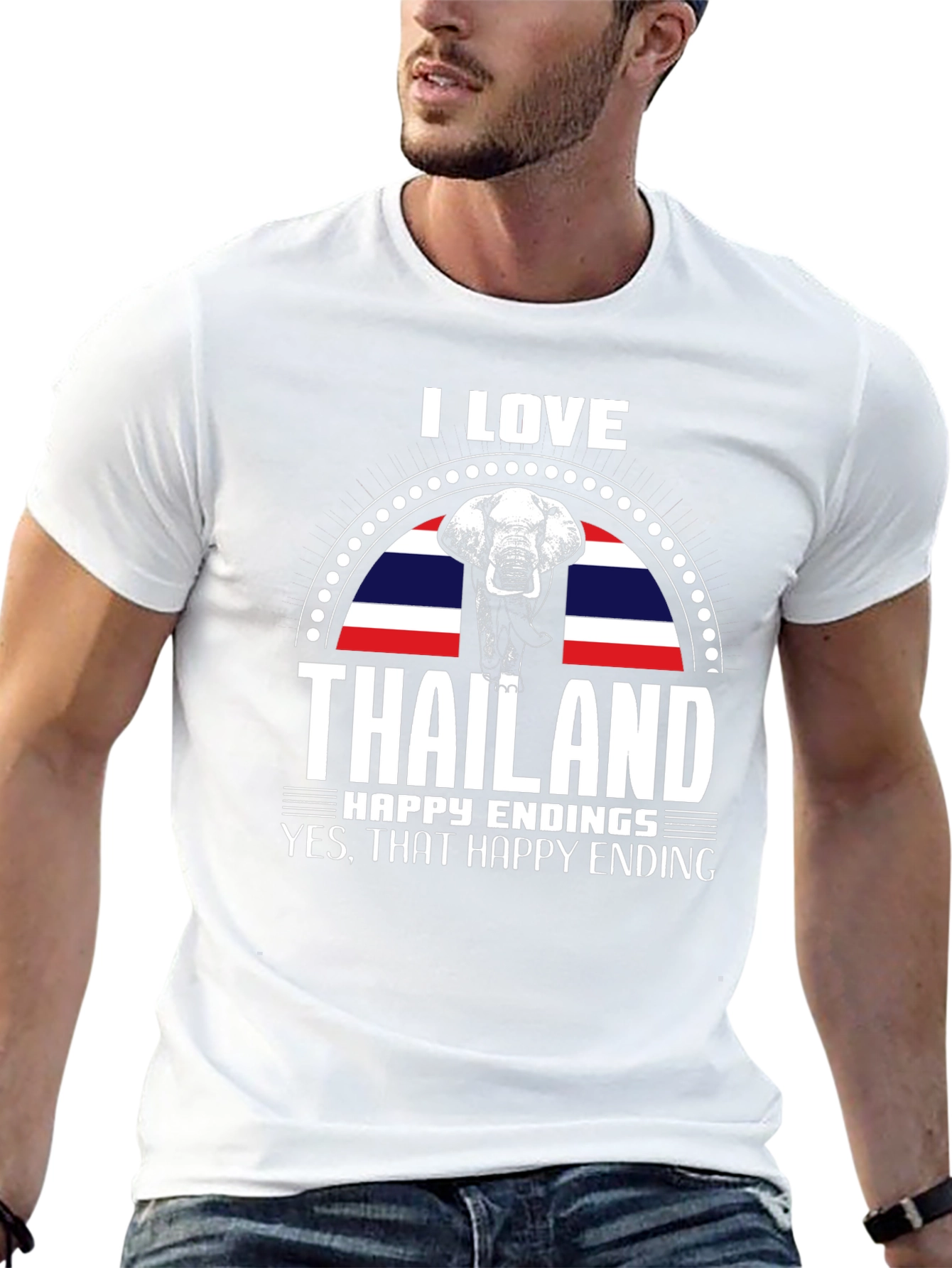 I Love Thailand T-Shirt: Elephant Design