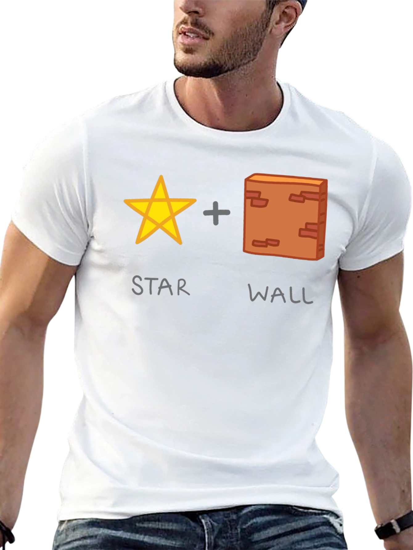 Star Wall Funny Graphic T-Shirt