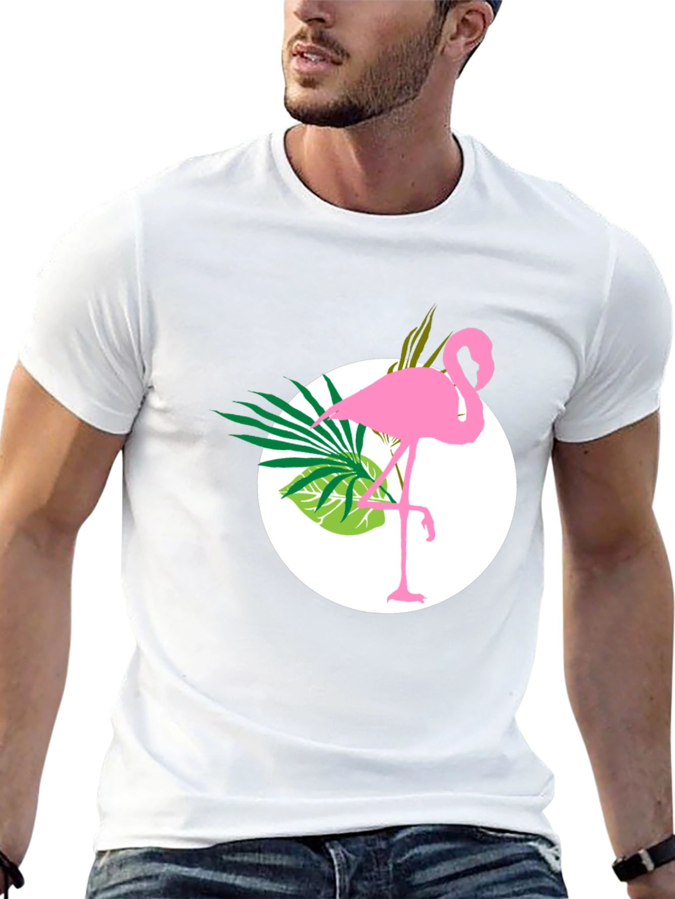 Tropical Flamingo Graphic Tee - Stylish & Unique