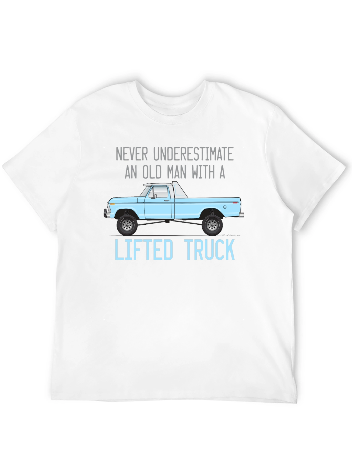 Old Man Lifted Truck Graphic Tee