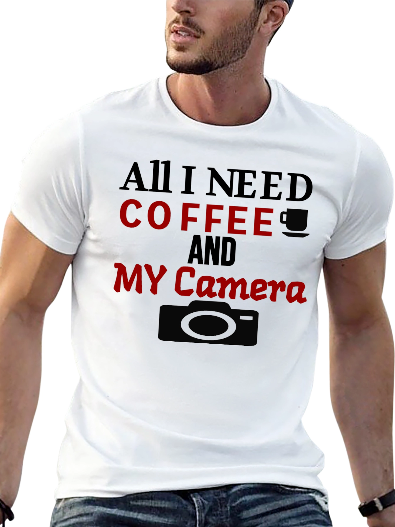 Coffee & Camera Graphic T-Shirt