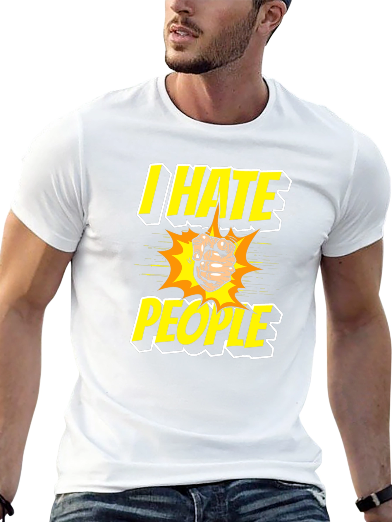 I Hate People Graphic Tee - Black T-Shirt