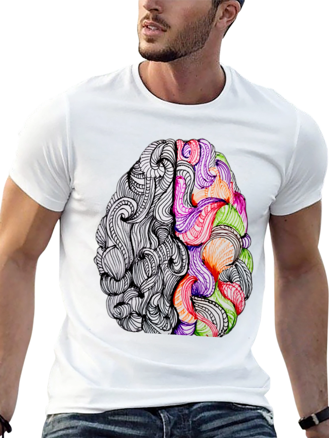 Creative Brain Graphic T-Shirt