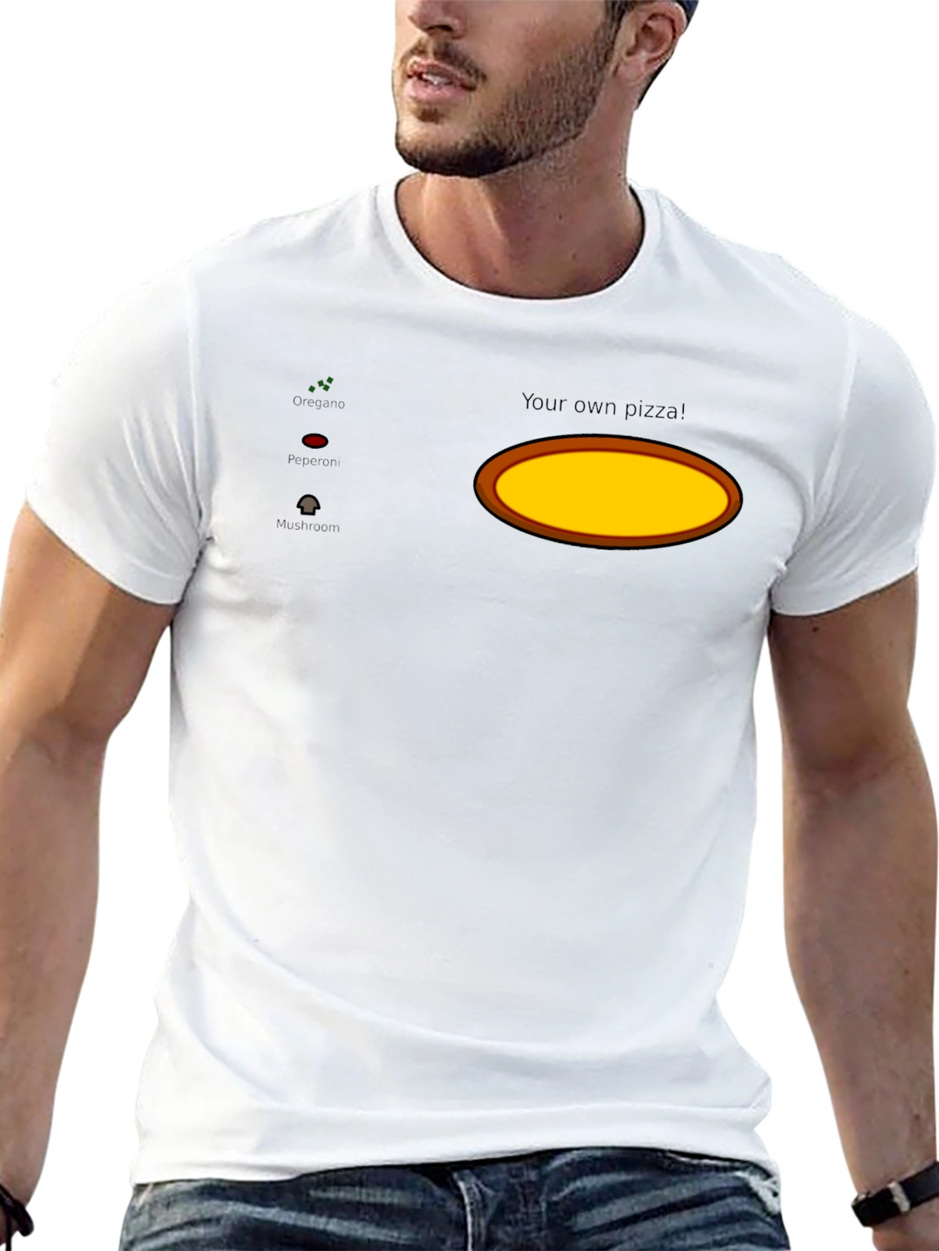 Customizable Pizza Ingredient T-Shirt