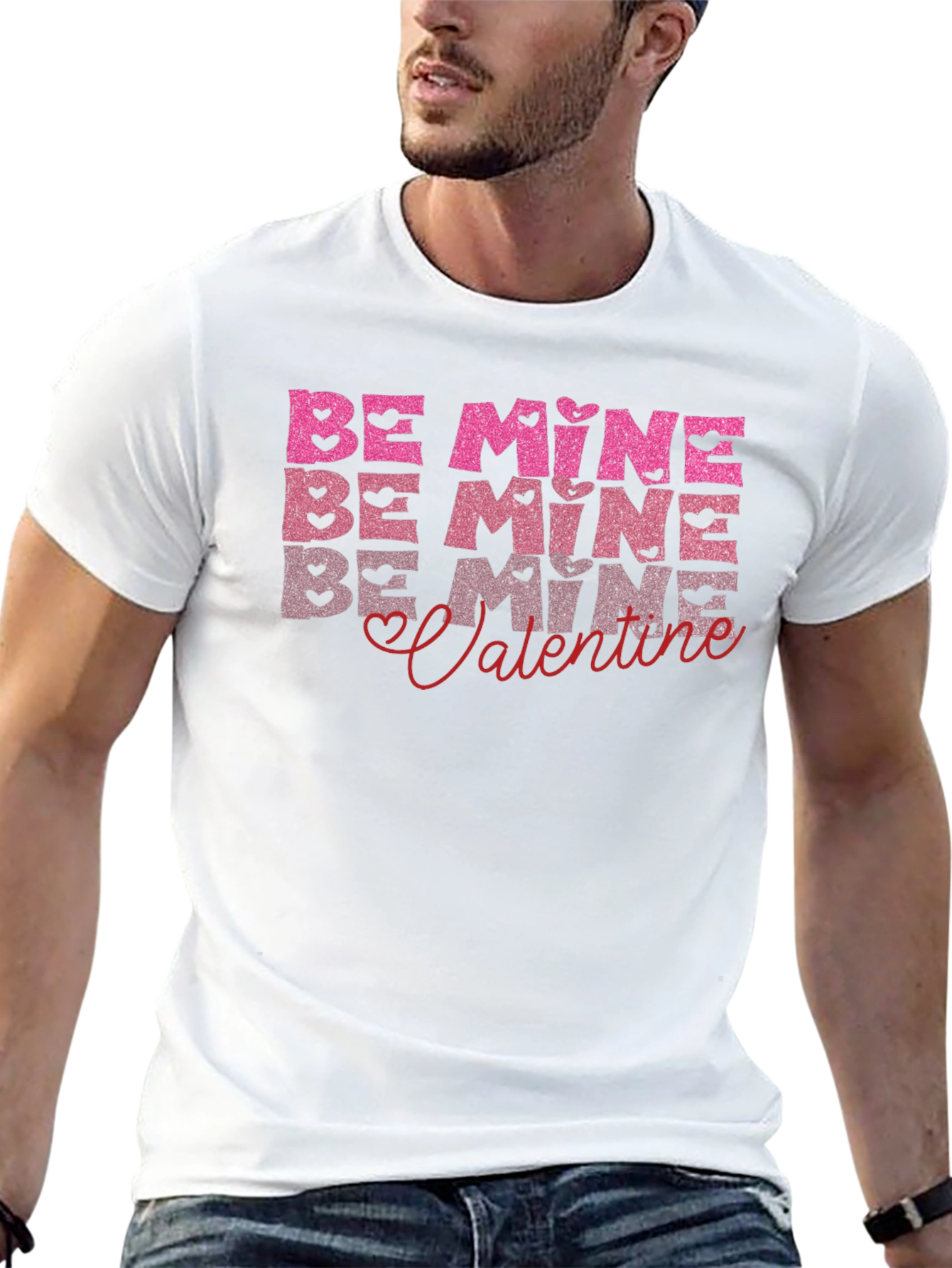 Be Mine Valentines Day Graphic T-Shirt