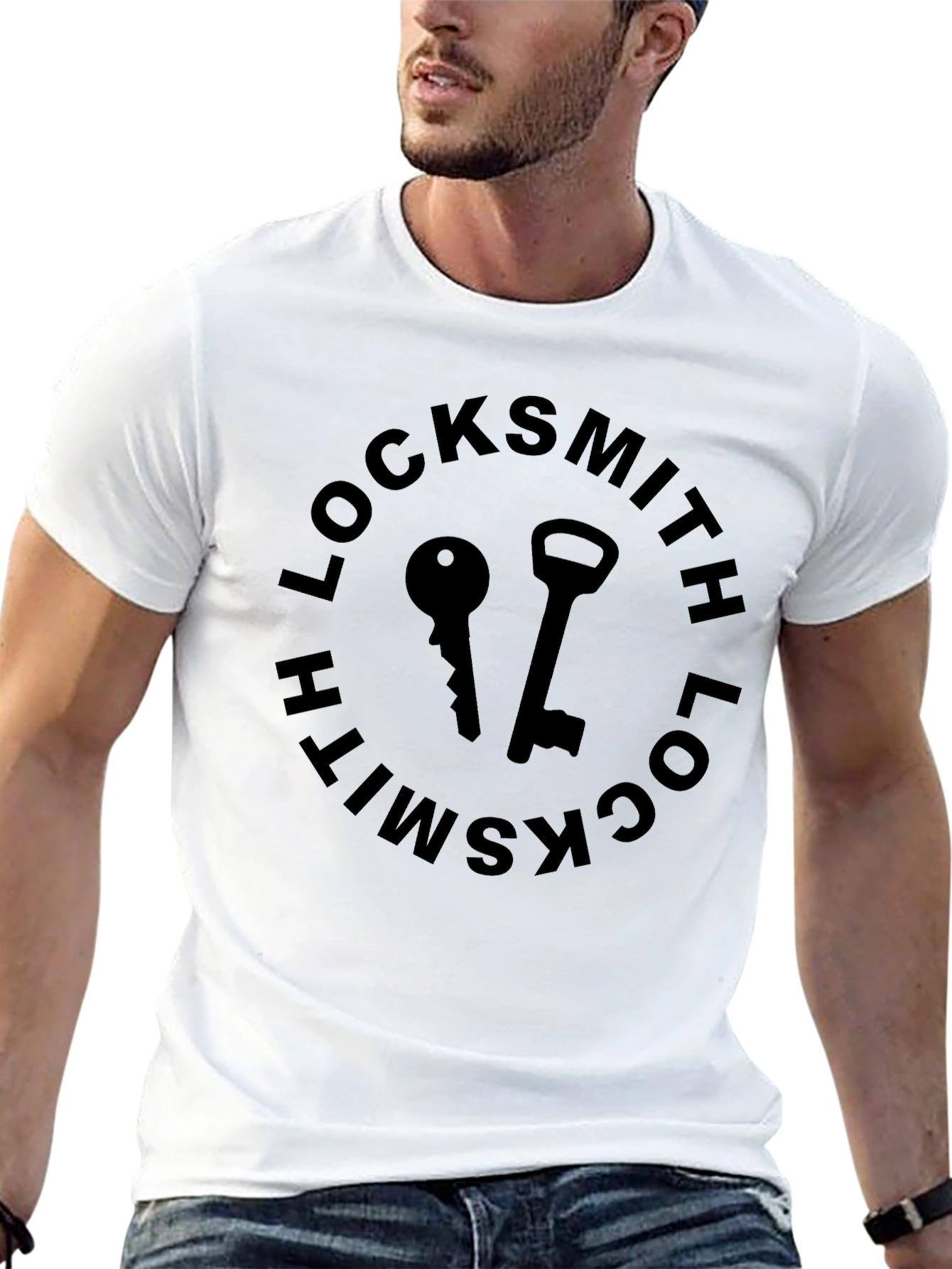 Locksmith Keys Graphic Black T-Shirt