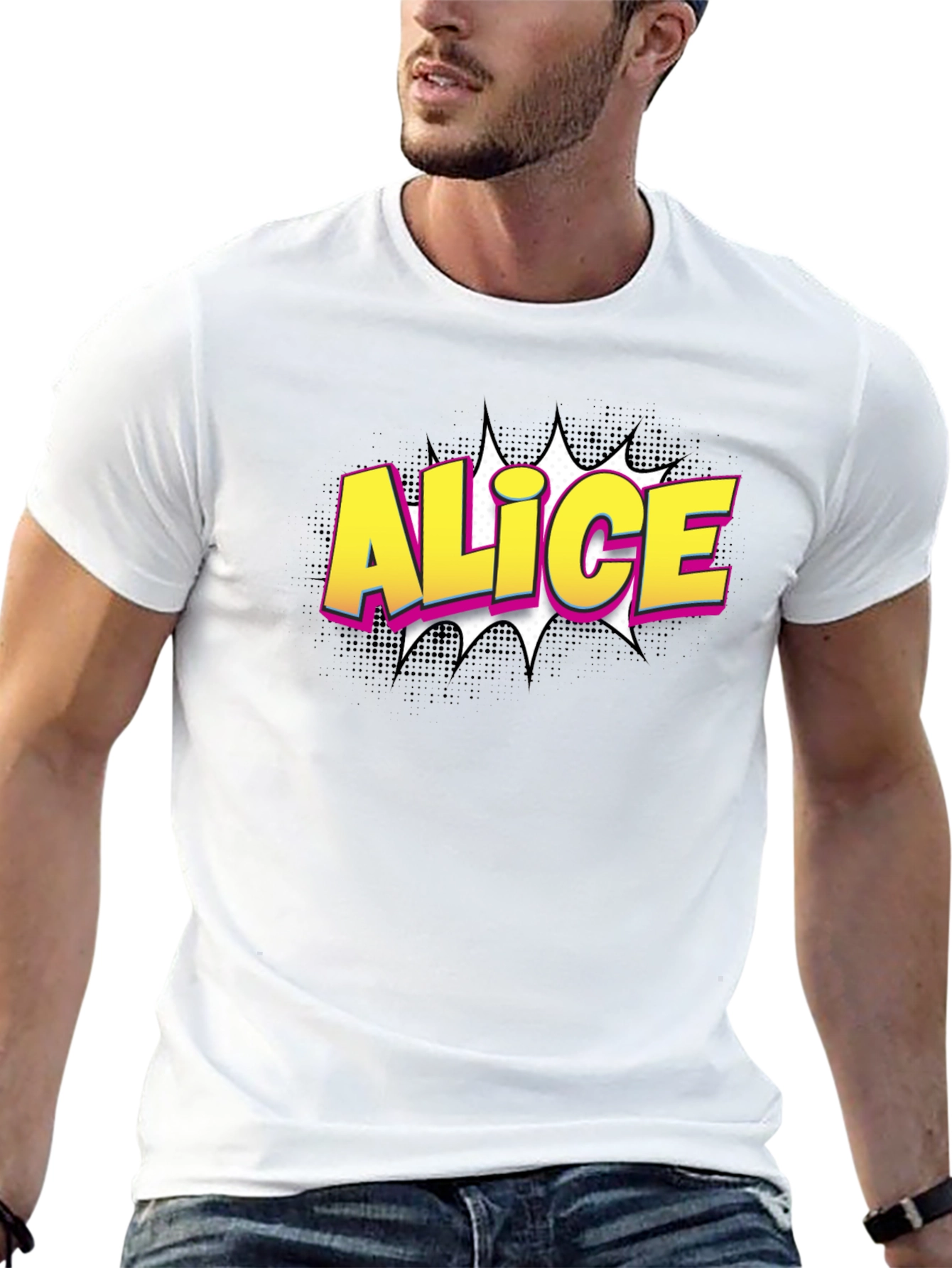 Alice Comic Style Graphic T-Shirt