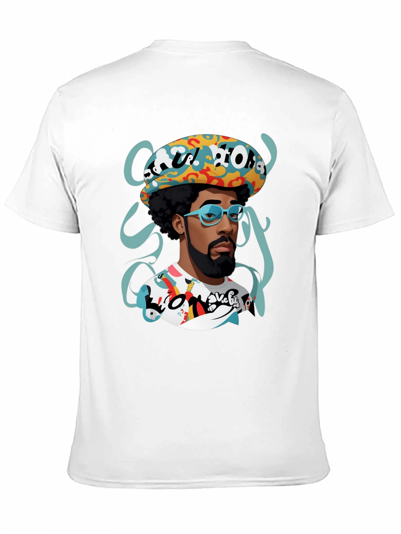 Retro Afro Cartoon Graphic Tee