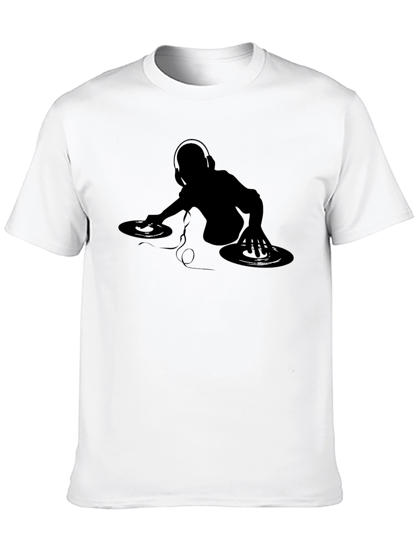 DJ Graphic T-Shirt - Black Cotton Tee