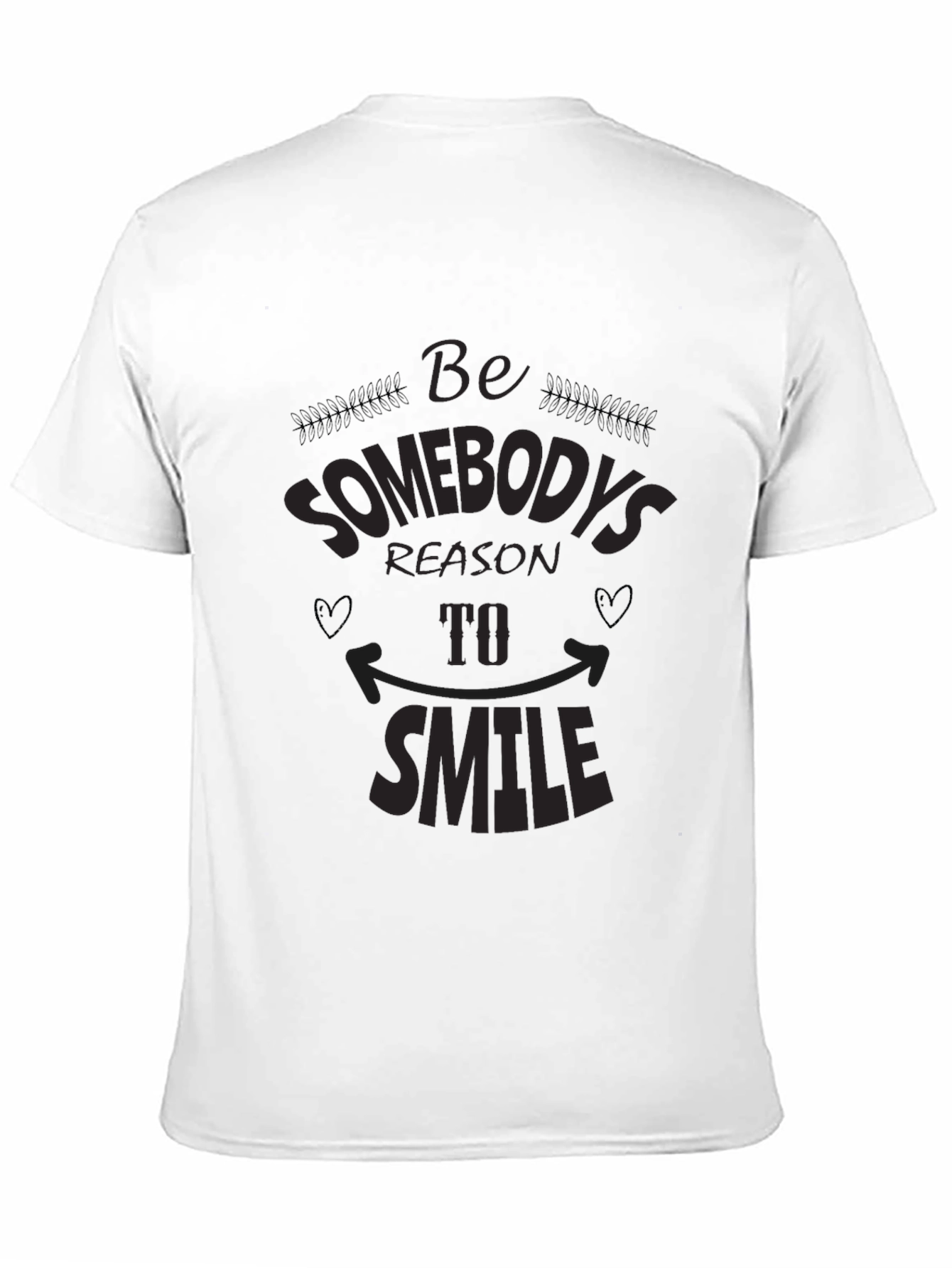 Be Somebodys Reason to Smile Graphic Tee - Black