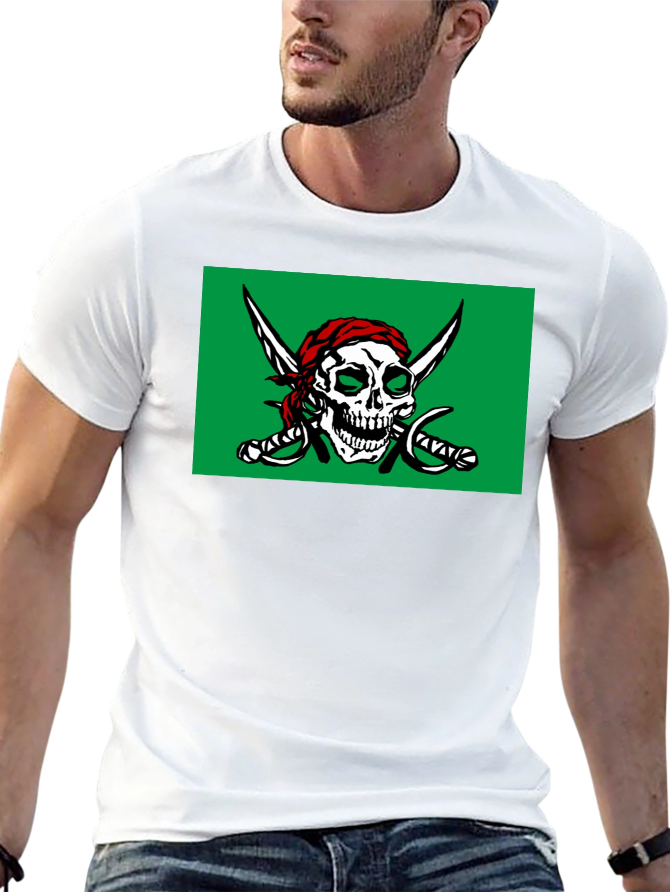 Pirate Skull T-Shirt - Jolly Roger Design