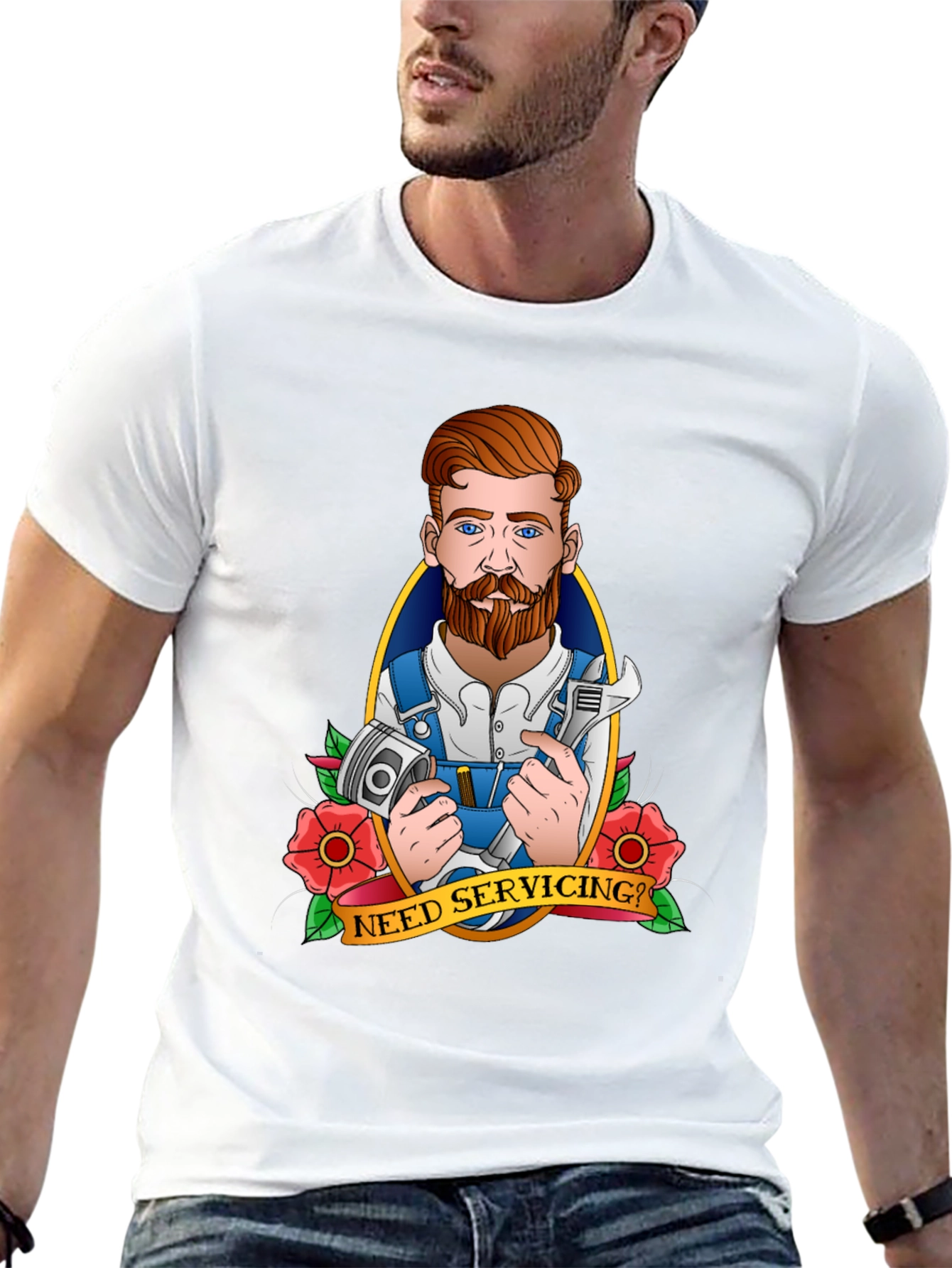 Need Servicing? Mechanic Graphic Tee